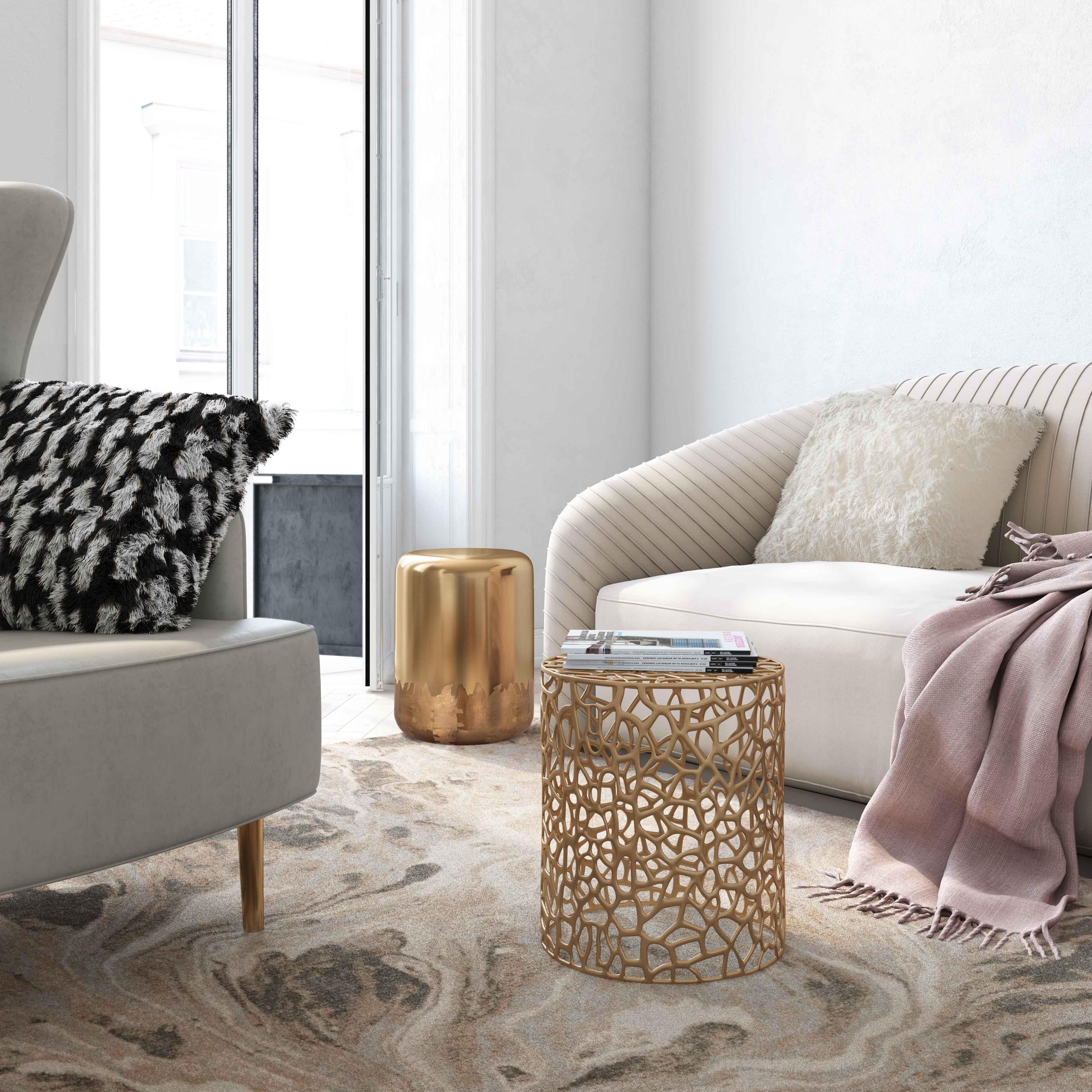 Sophia Gold Side Table - Frankwebs