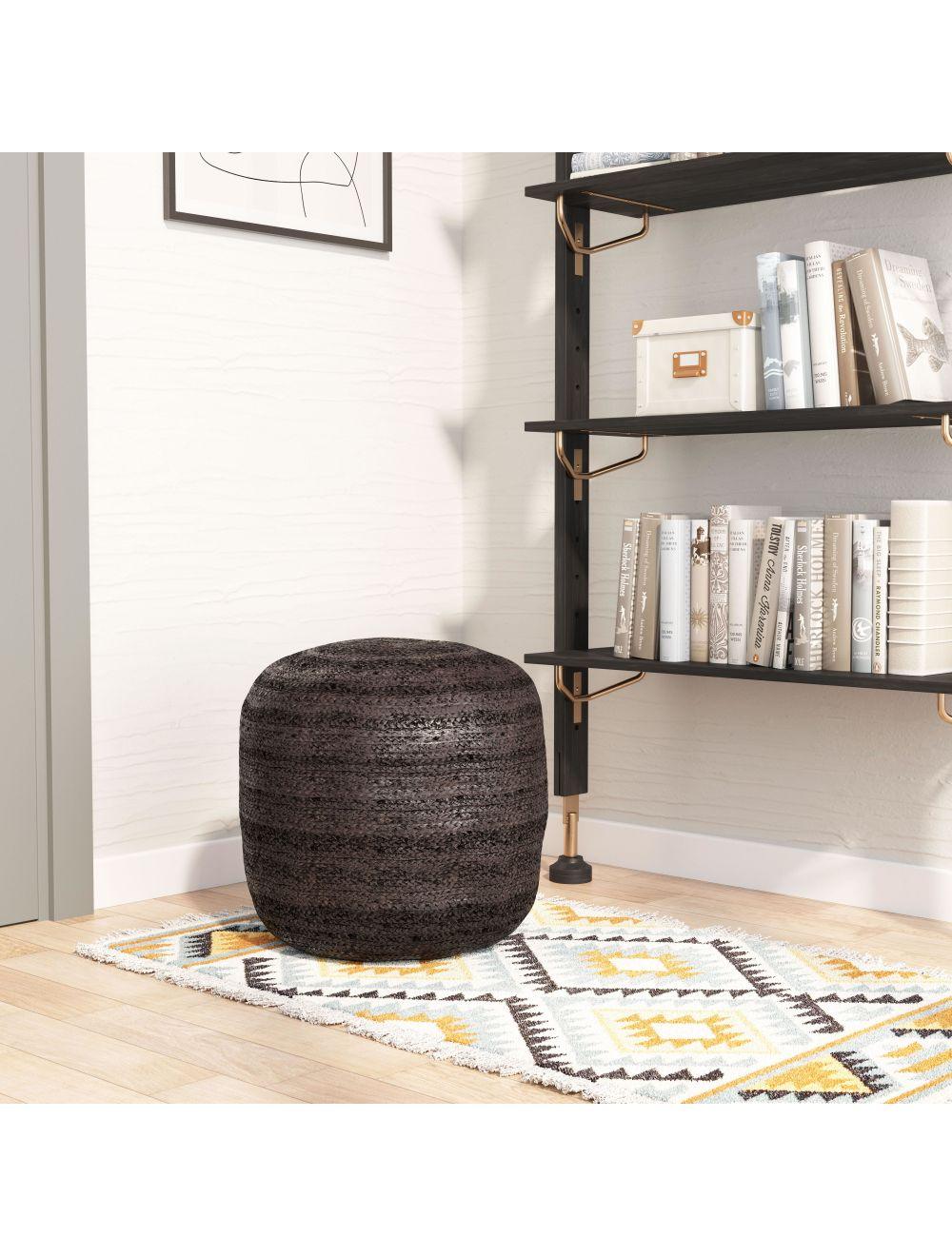 Lillian Ottoman Black - Frankwebs