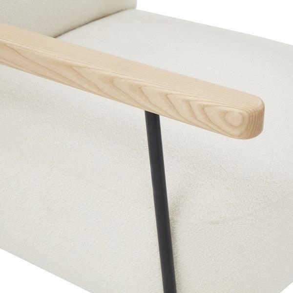 FAITH BOUCLE METAL FRAME ACCENT CHAIR - Frankwebs