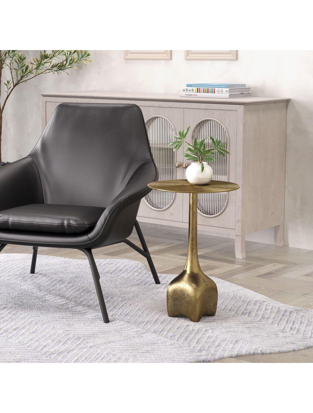 Lexi Side Table Antique Brass - Frankwebs