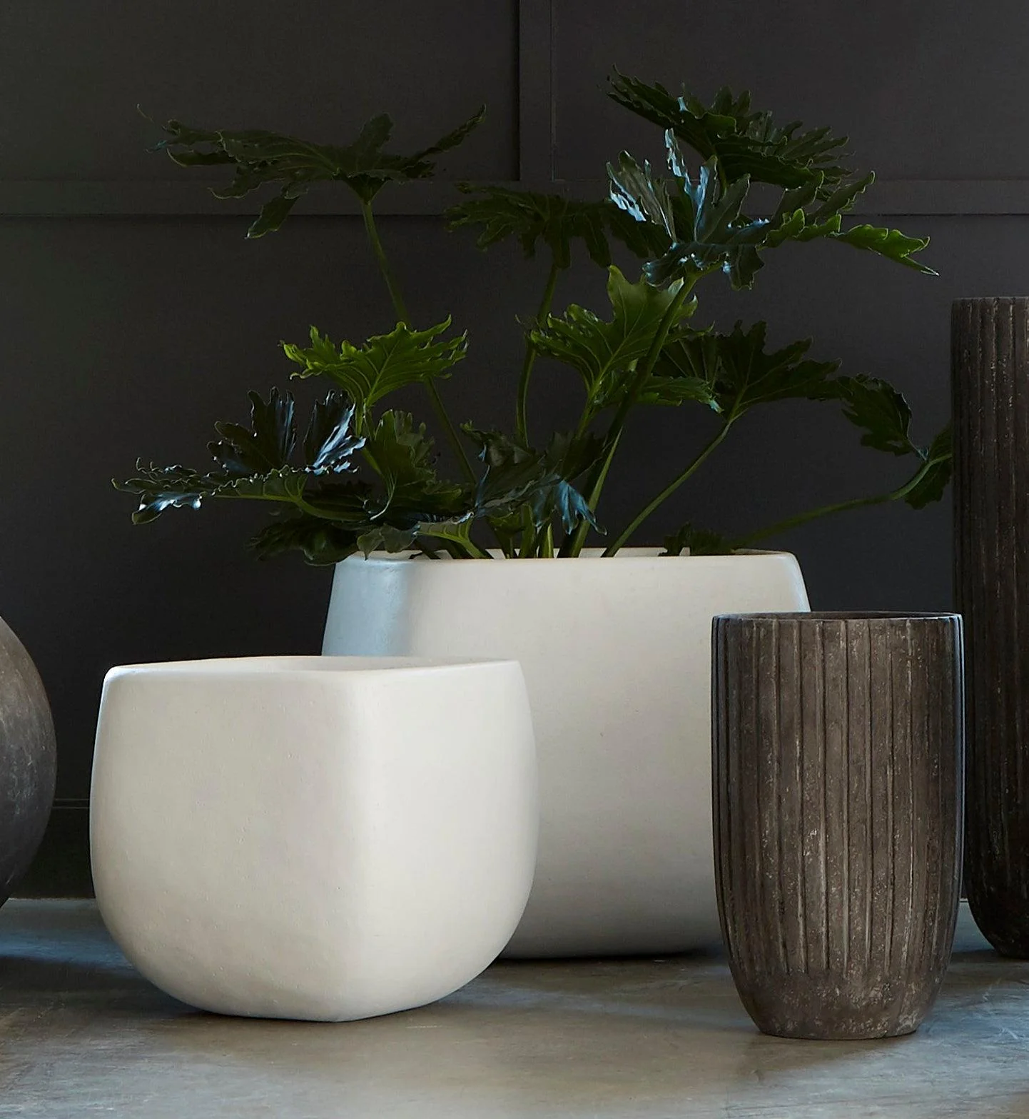 Ava Planter, Large, White - Frankwebs