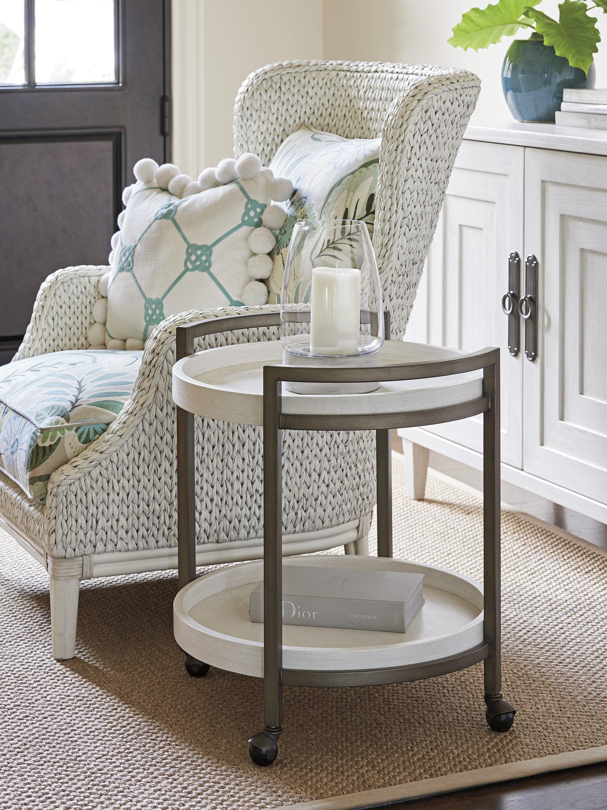 Ocean Breeze Osprey Cart End Table - Frankwebs