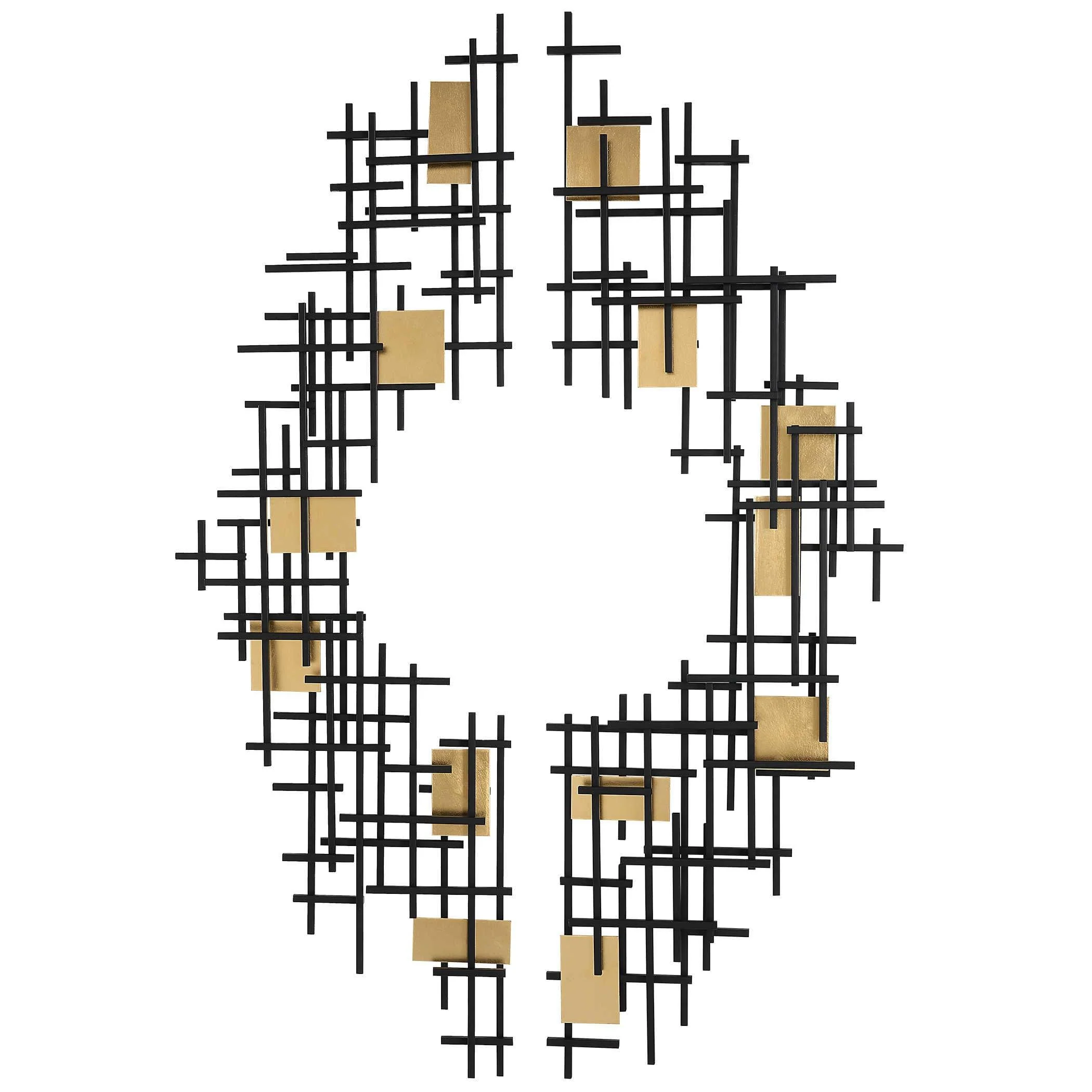 REFLECTION METAL GRID WALL DECOR, SET OF 2 - Frankwebs