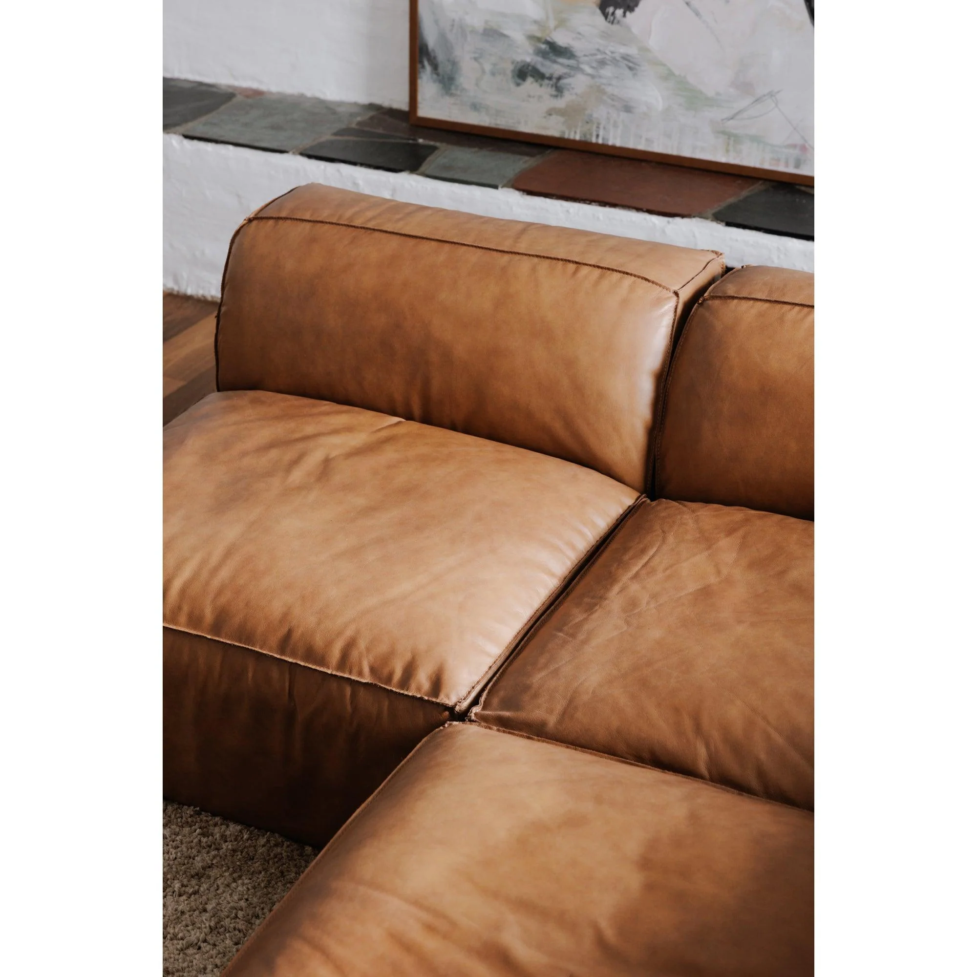Form Ottoman Sonoran Tan Leather - Frankwebs
