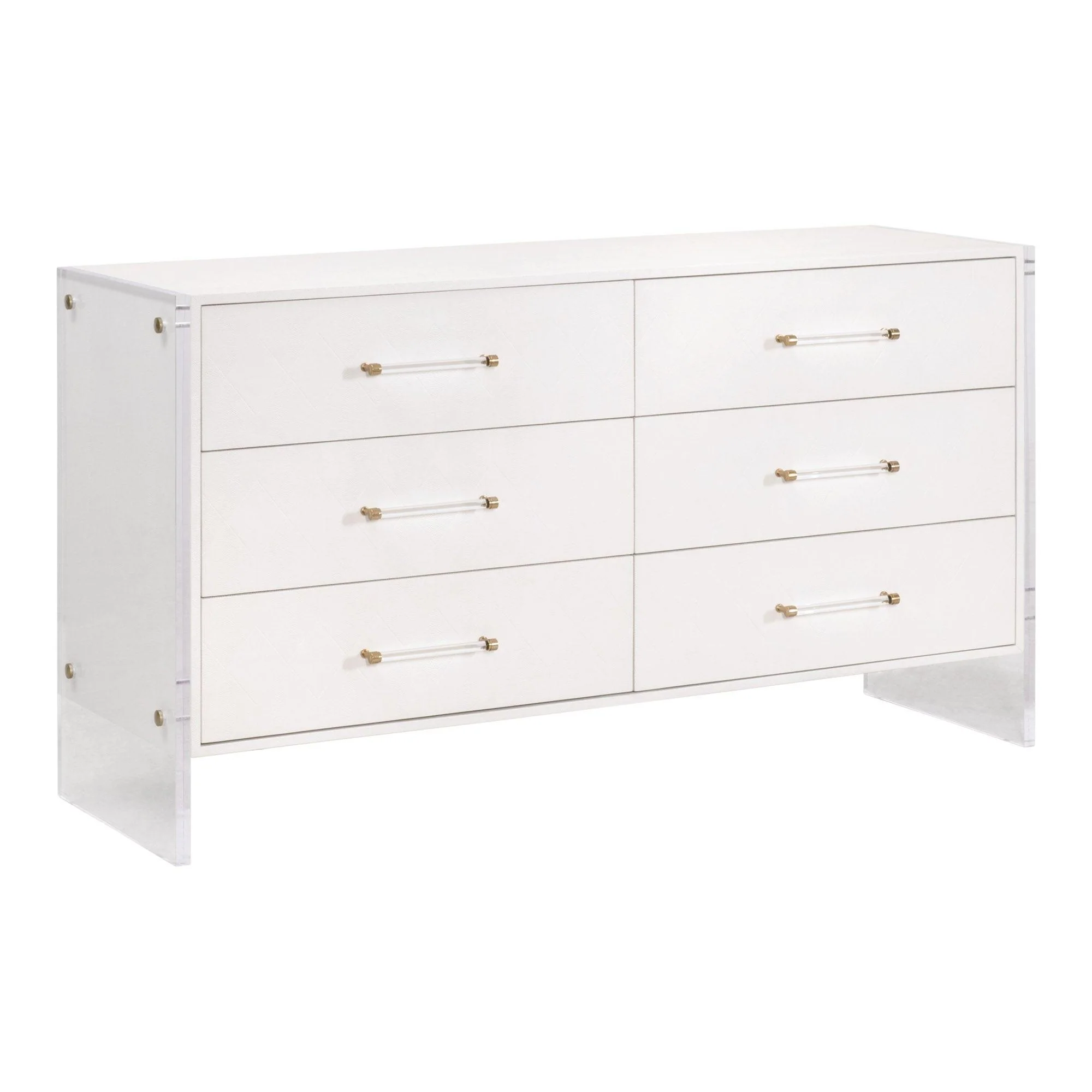 Sonia Shagreen 6-Drawer Double Dresser - Frankwebs