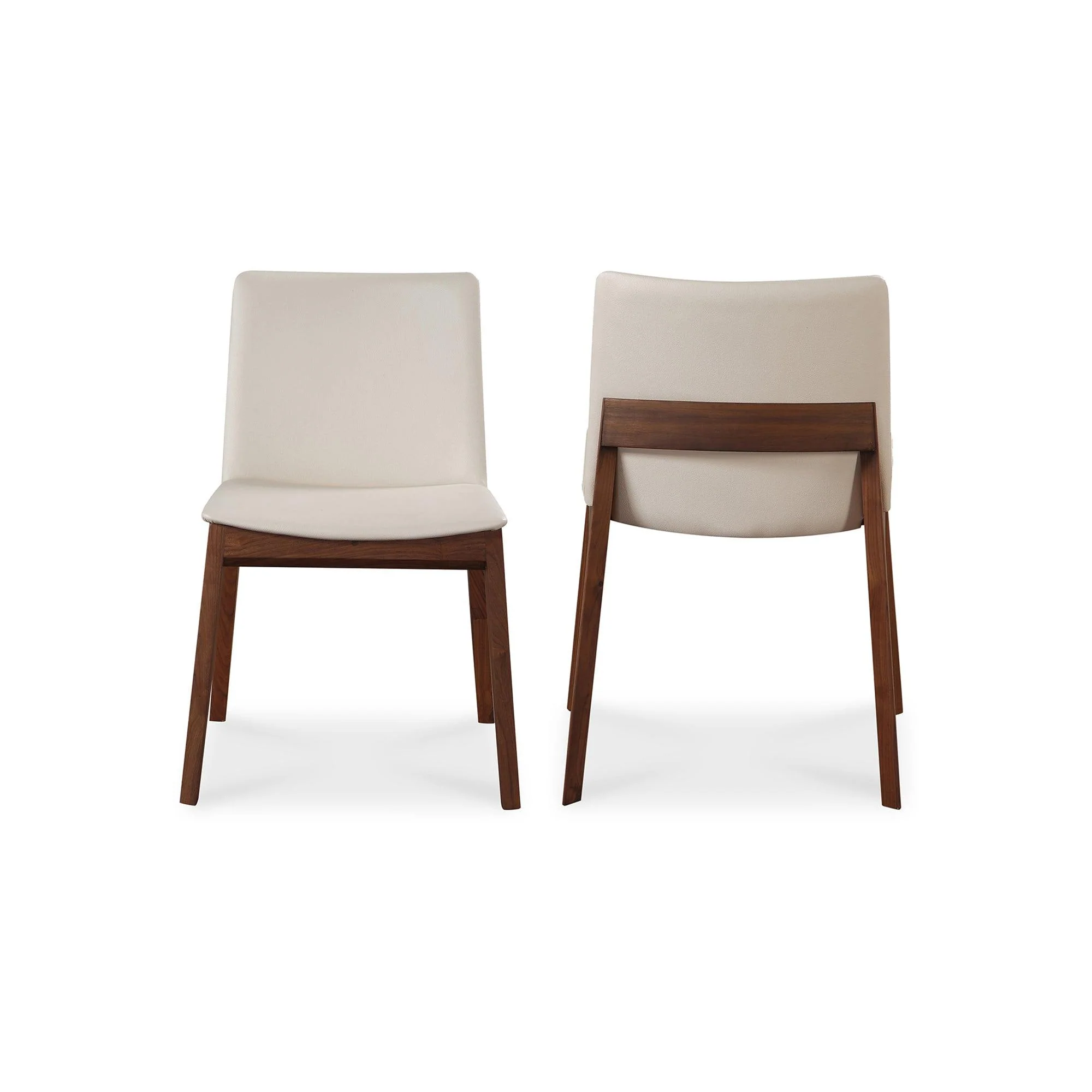 Deco Dining Chair White Pvc - Set Of Two - Frankwebs
