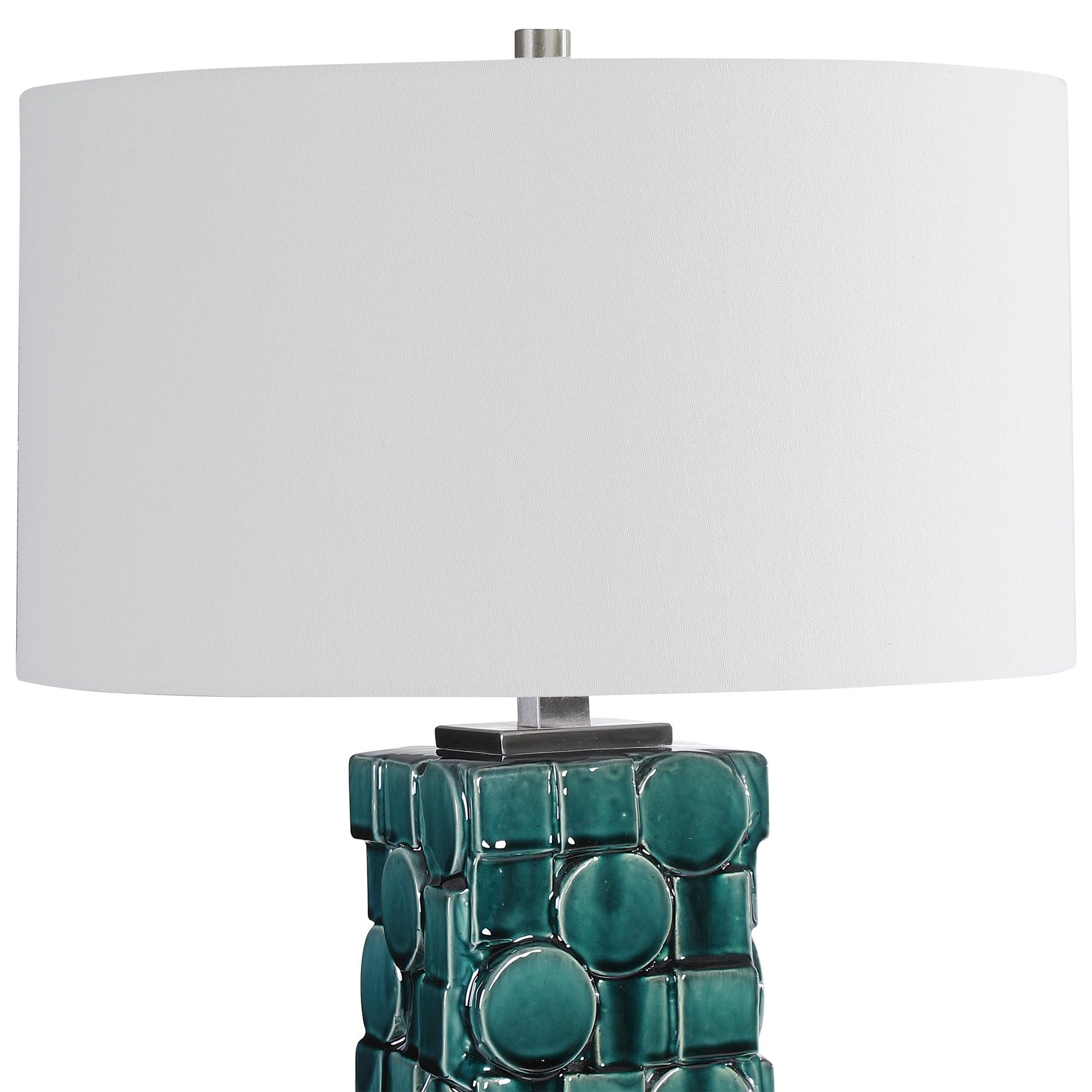 GEOMETRY GREEN TABLE LAMP - Frankwebs