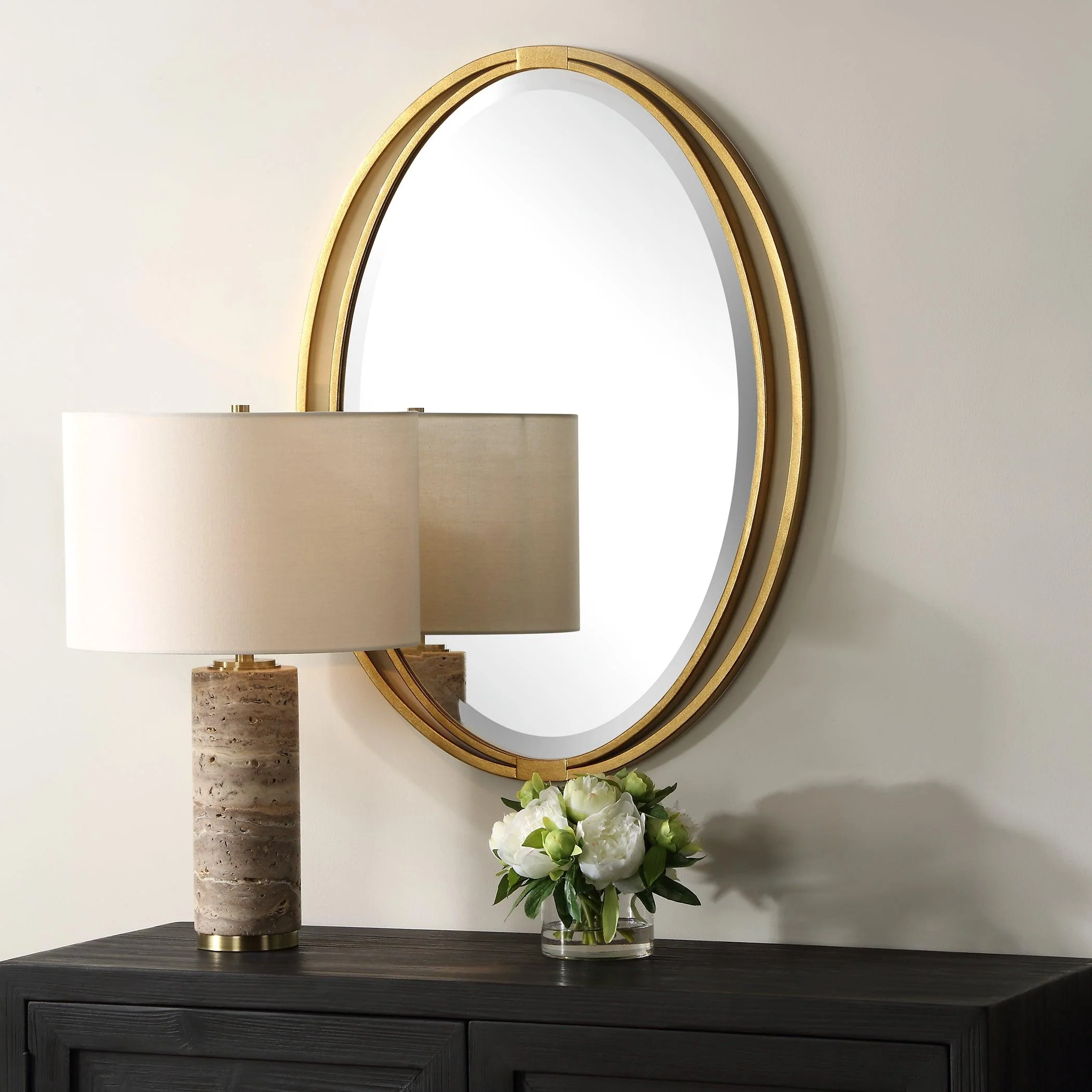 Rhodes Gold Oval Mirror - Frankwebs