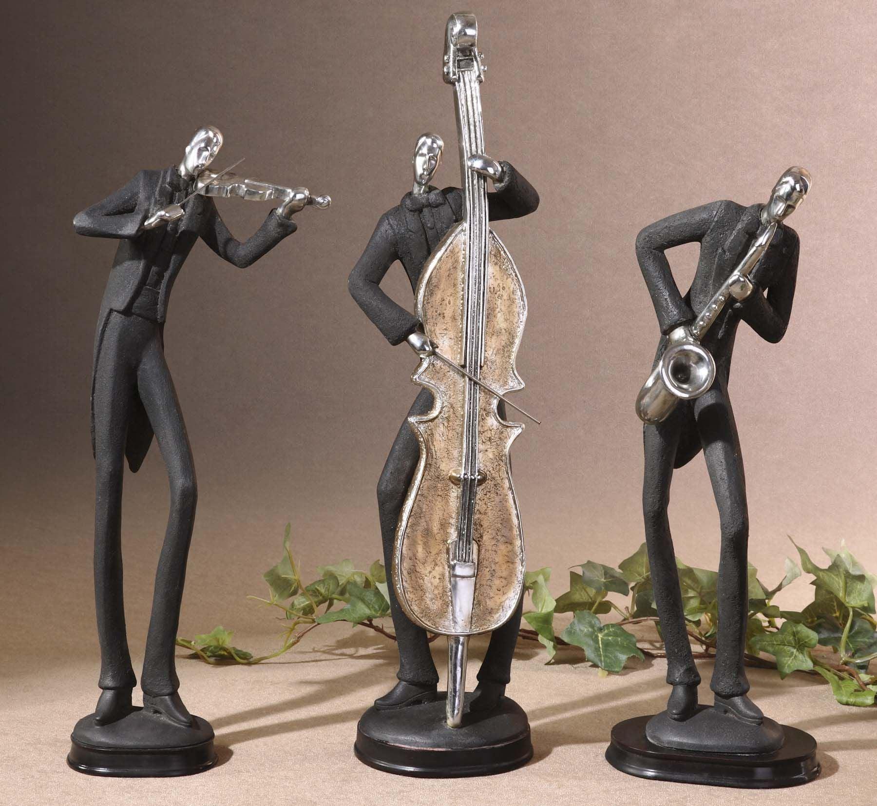 MUSICIANS DECORATIVE FIGURINES, SET/3 - Frankwebs