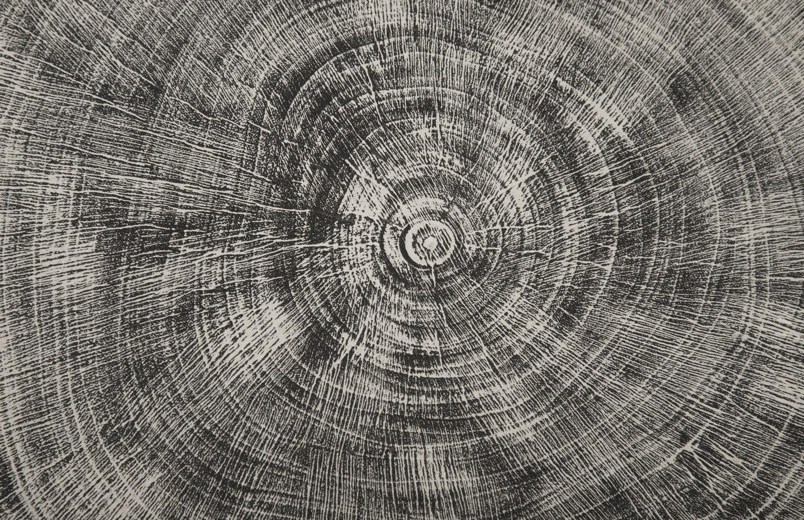 Drum Stool, Mango Wood, Gray Stone - Frankwebs