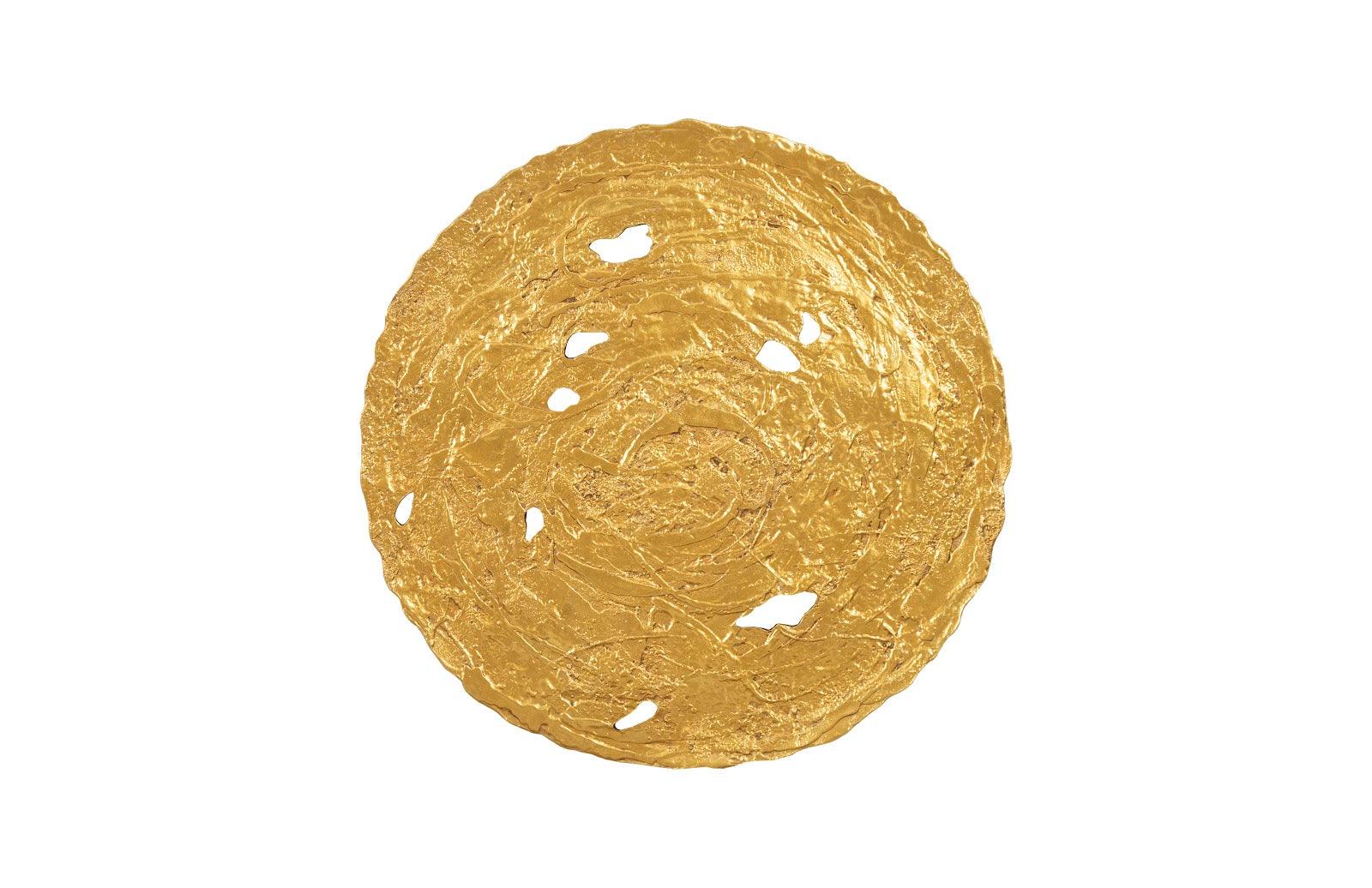 Molten Wall Disc, Large, Gold Leaf - Frankwebs