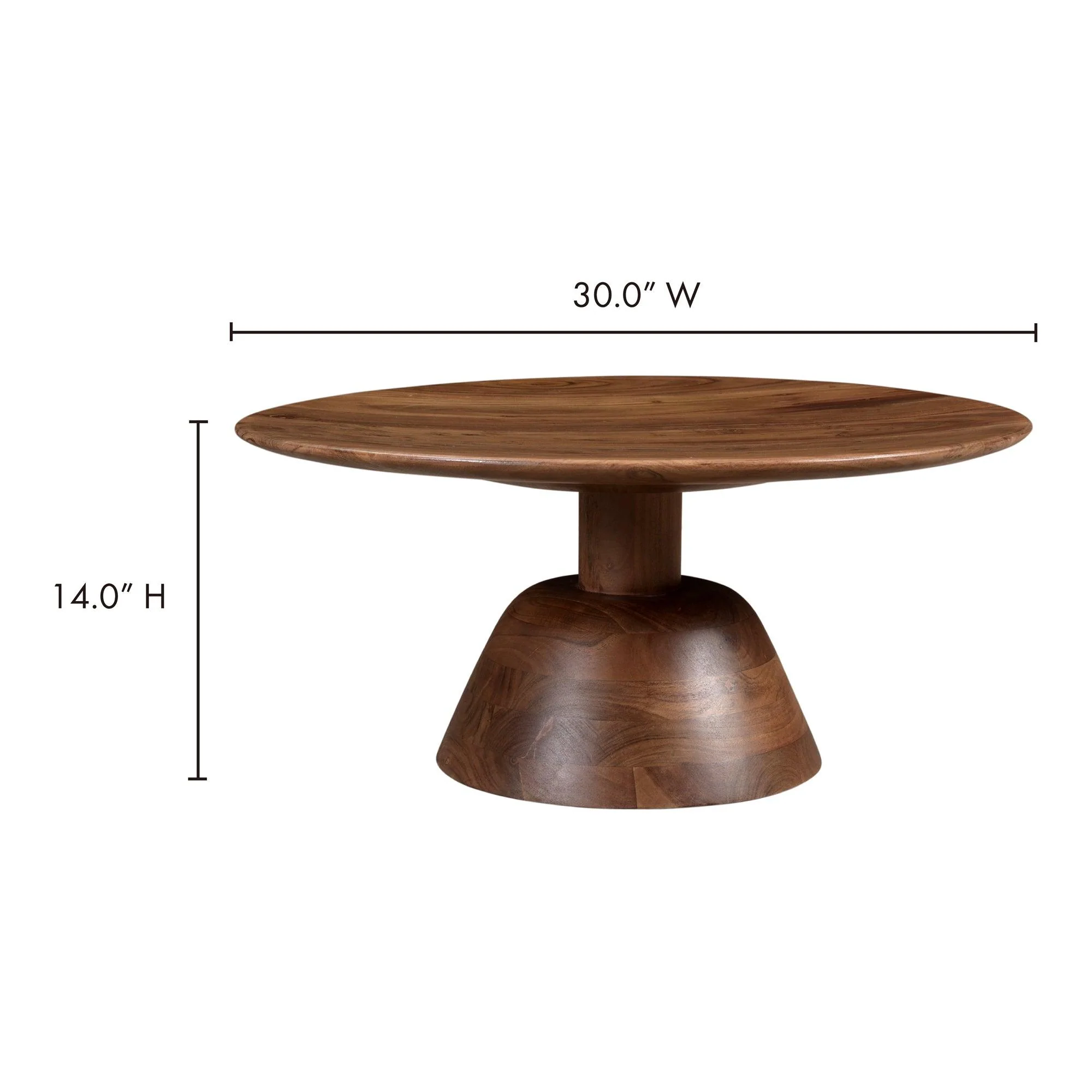 Nels Coffee Table Dark Brown - Frankwebs