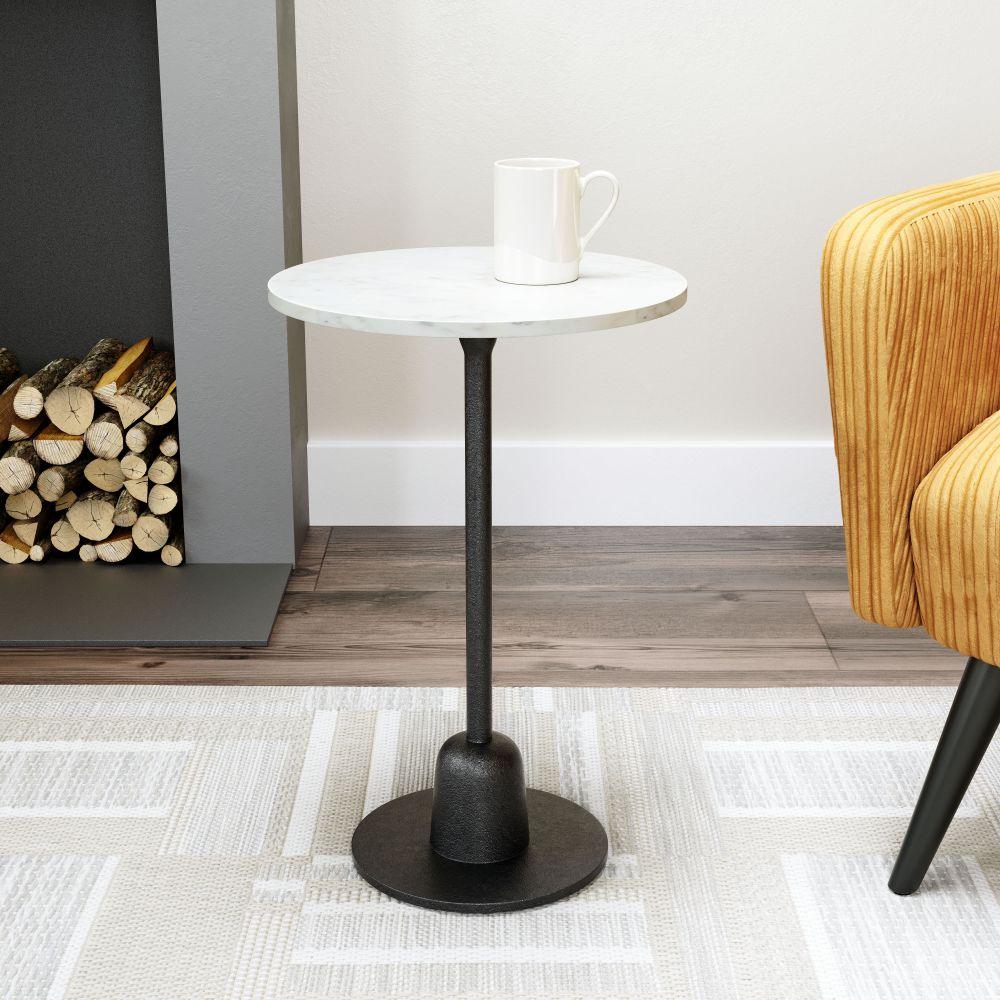Whammy Side Table White & Black - Frankwebs
