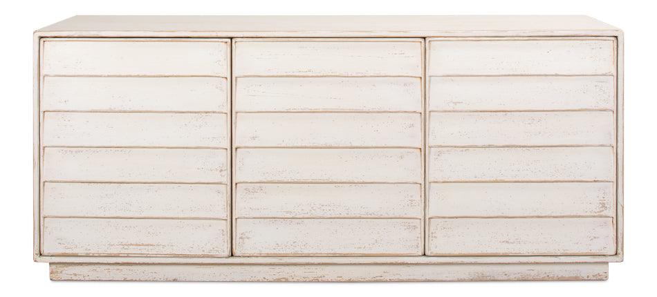 Louvered Sideboard - Whitewash - Frankwebs