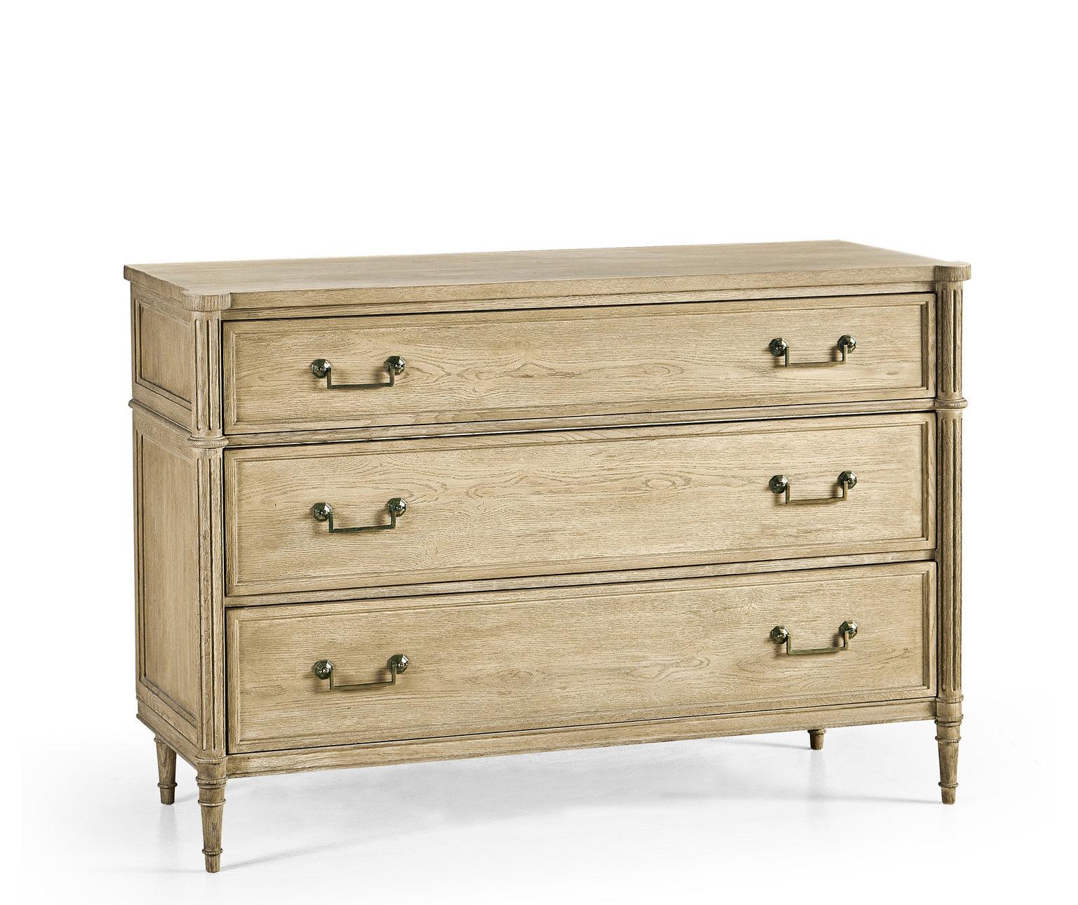 Timeless Kalpa Louis XVI Drawer Chest in Bleached Chestnut 52