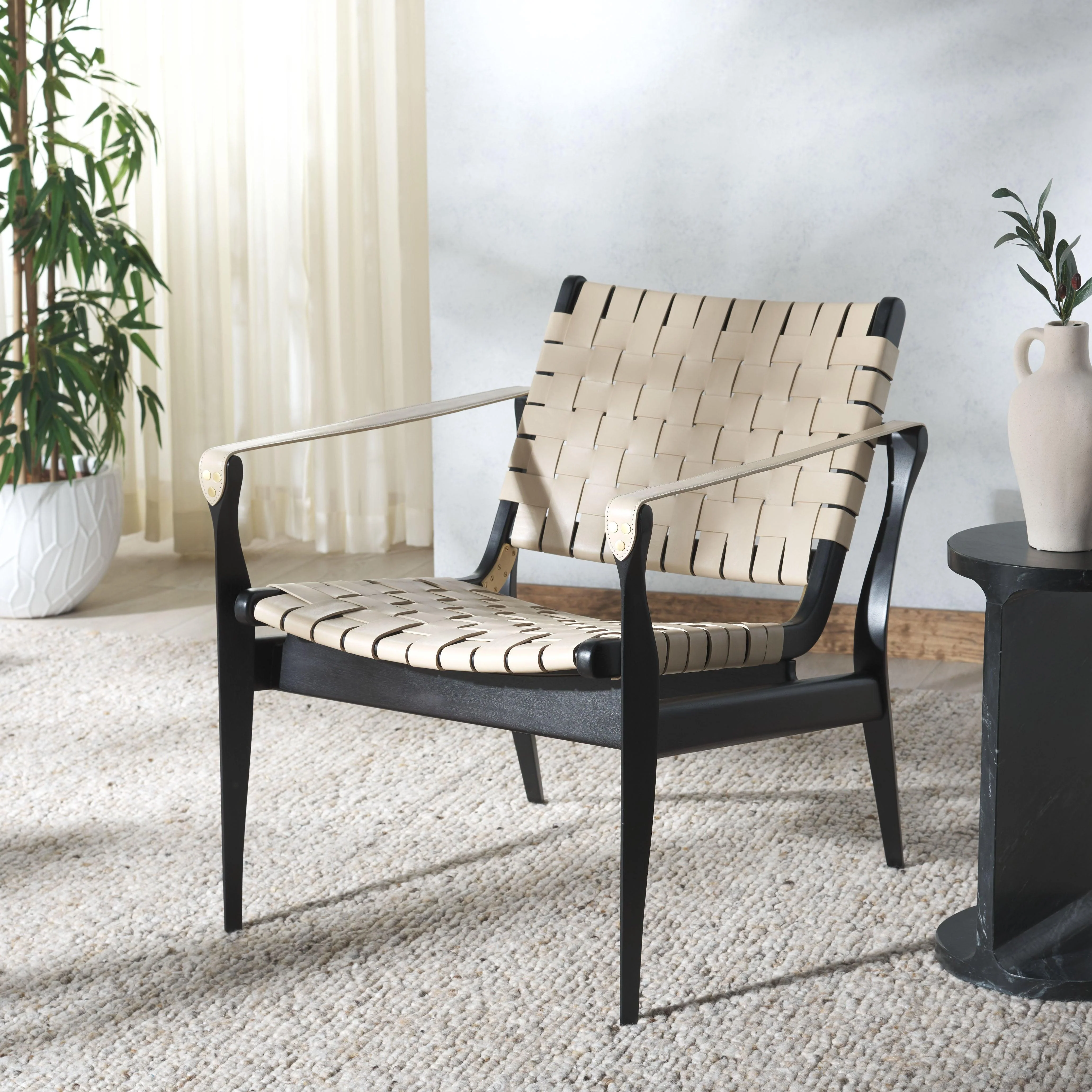 Dilan Leather Safari Chair - Frankwebs