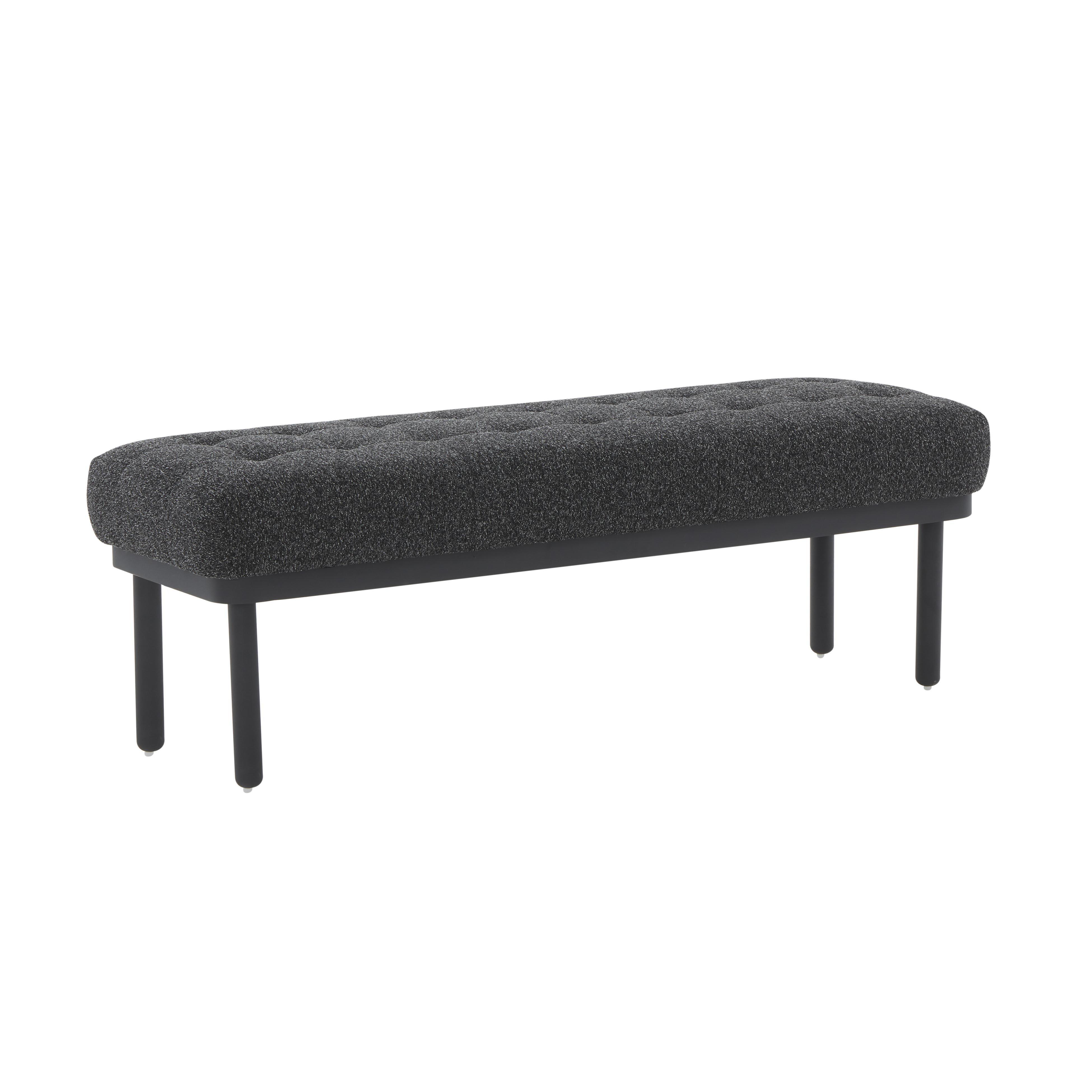 Olivia Black Boucle Bench - Frankwebs