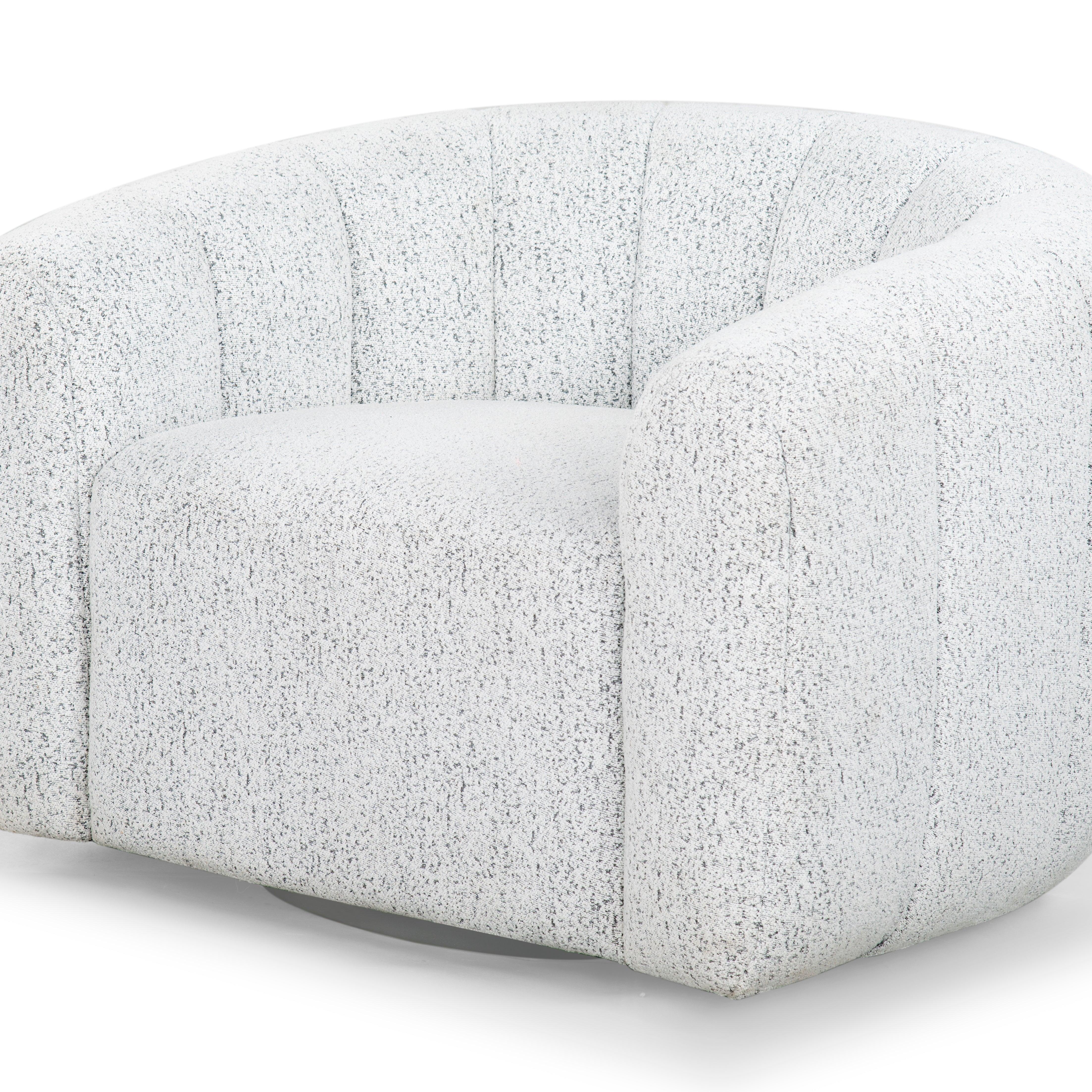 DEMETRI BOUCLE SWIVEL CHAIR - Frankwebs