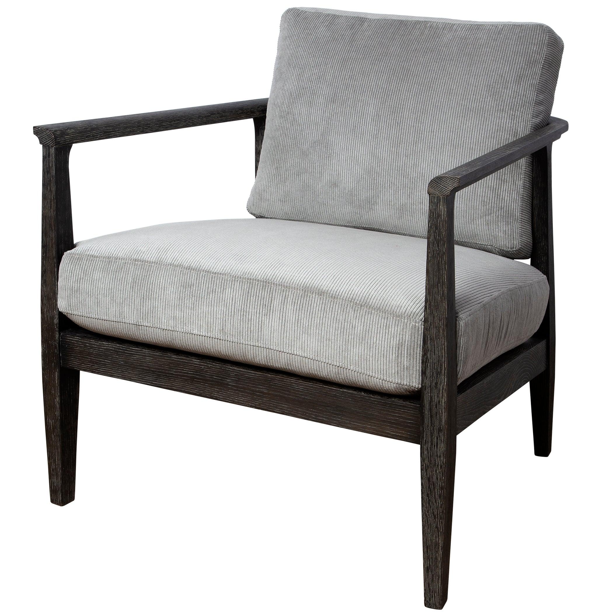 Brunei Modern Gray Accent Chair - Frankwebs