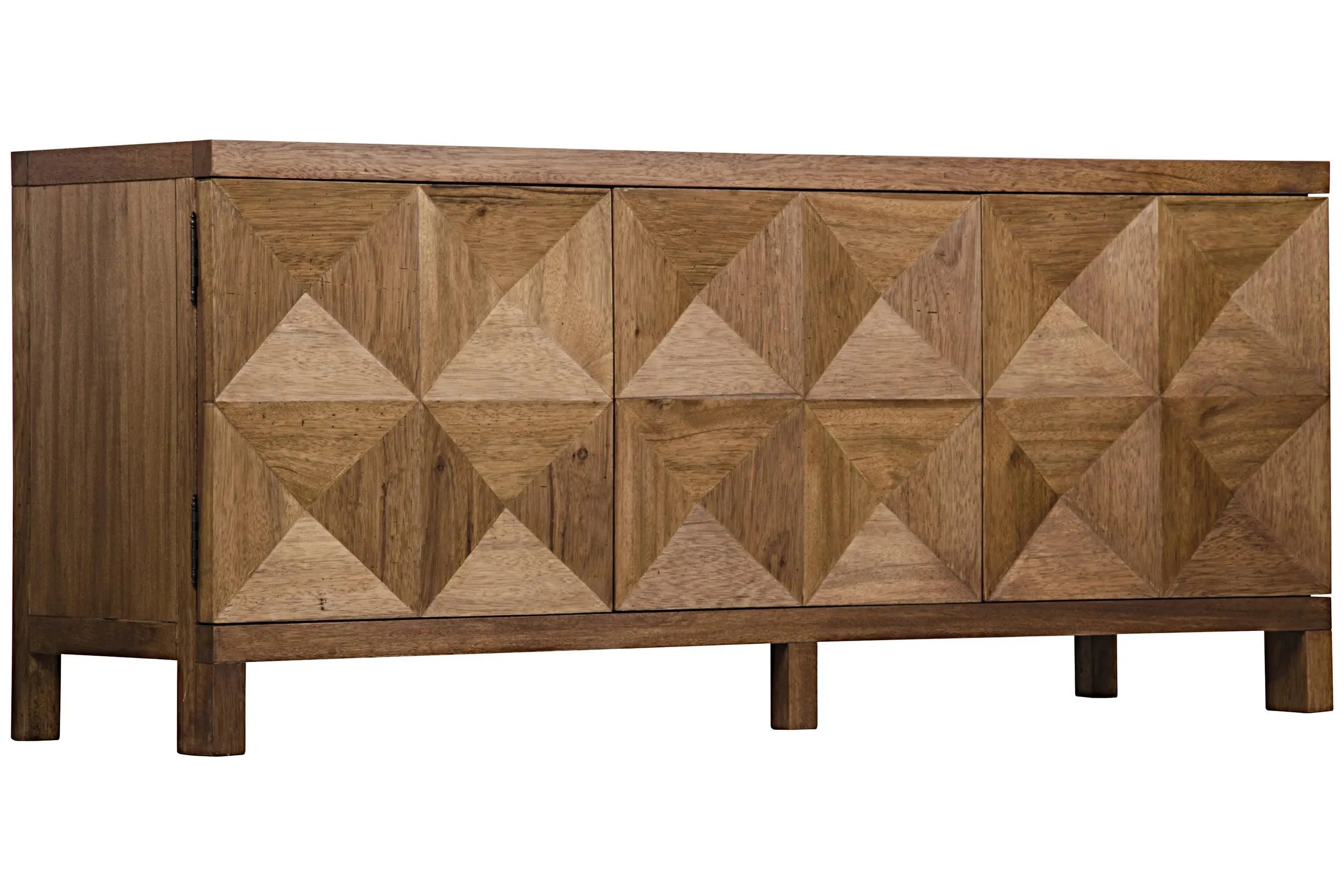 Quadrant 3 Door Sideboard, Dark Walnut - Frankwebs