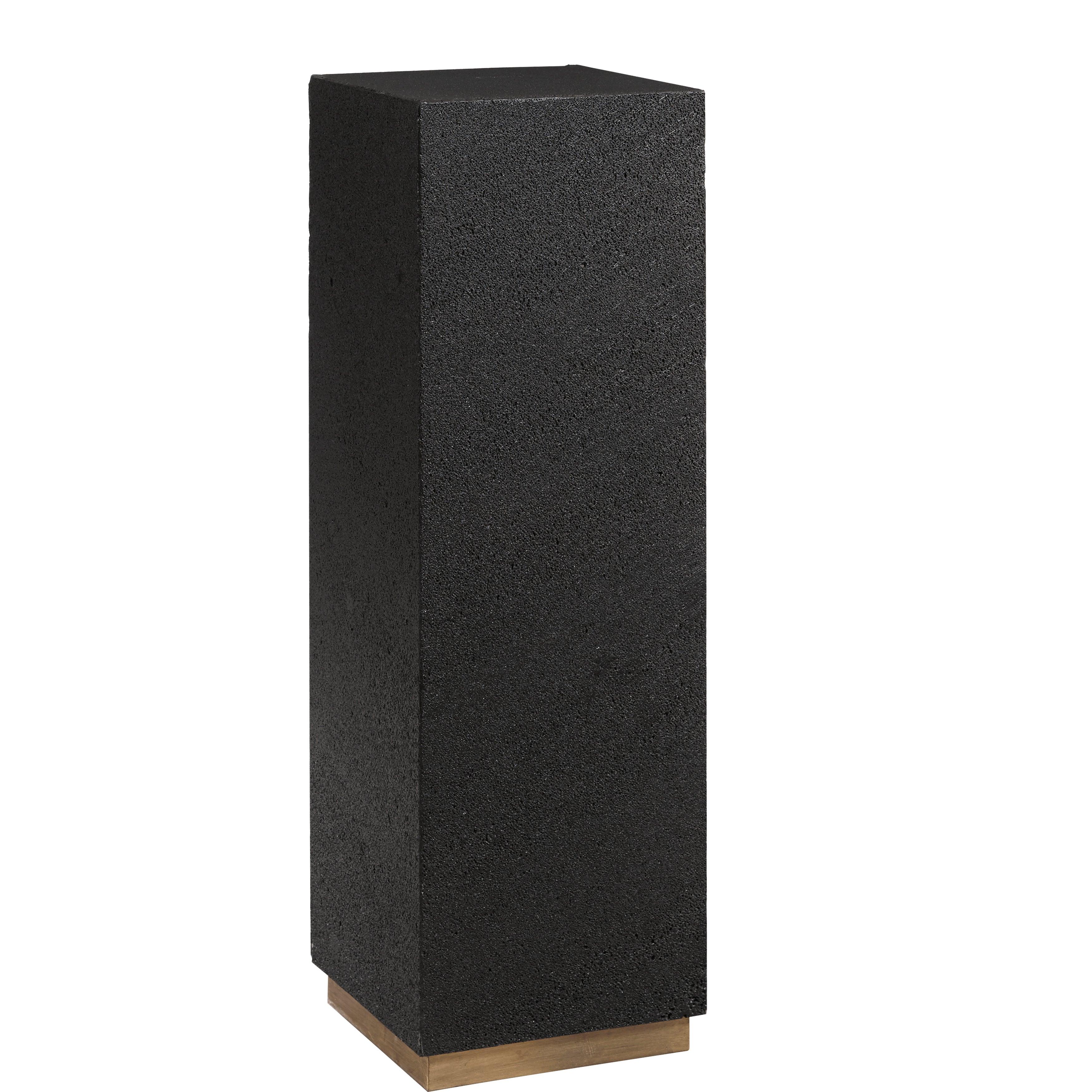 Medium Lava Stone Metal Base Pedestal - Frankwebs
