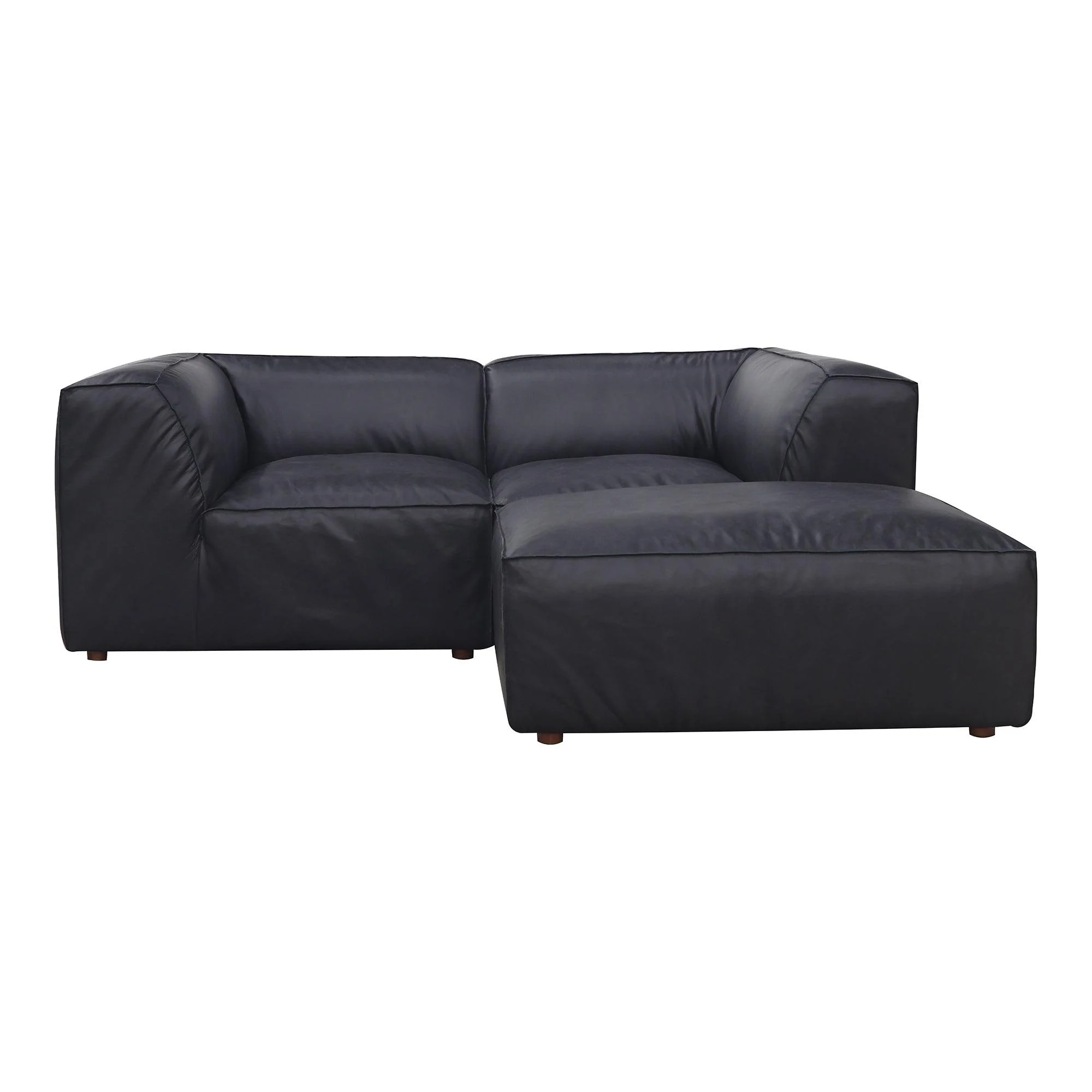 Form Nook Modular Sectional Vantage Black Leather - Frankwebs