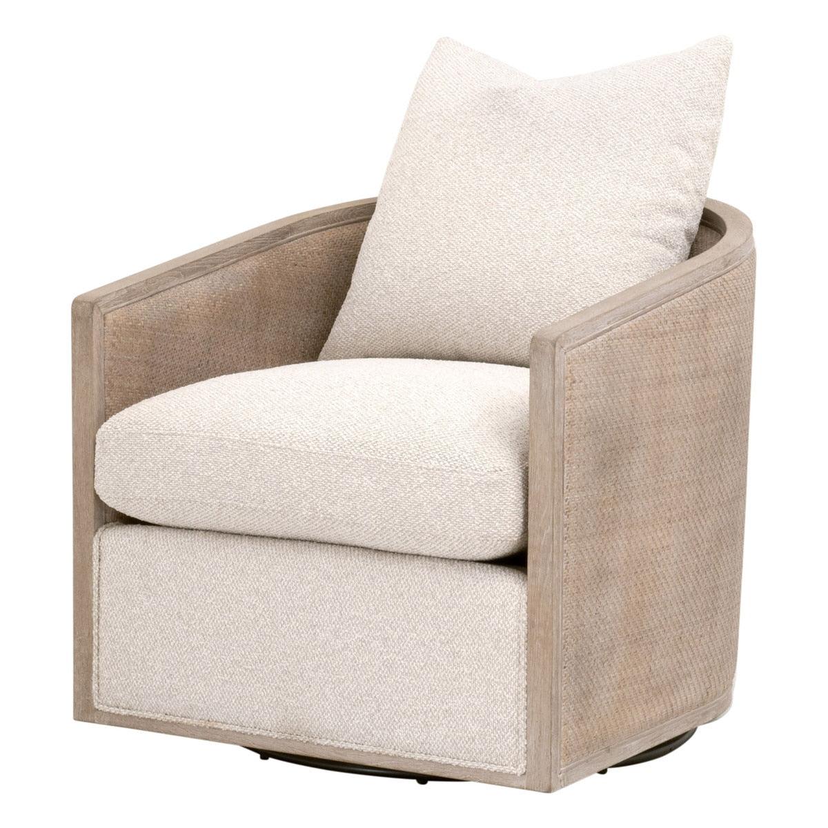 McGuire Swivel Club Chair - Natural Gray Oak - Frankwebs
