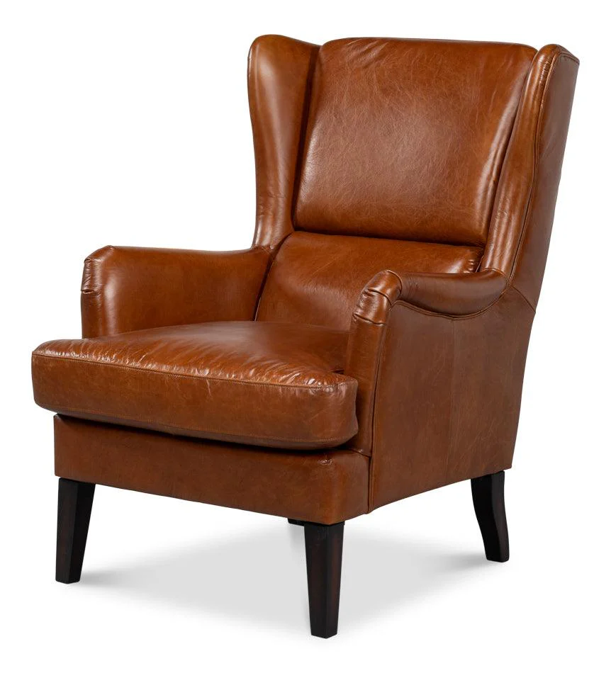 Elite Wing Lounge Chair - Vintage Havana - Frankwebs
