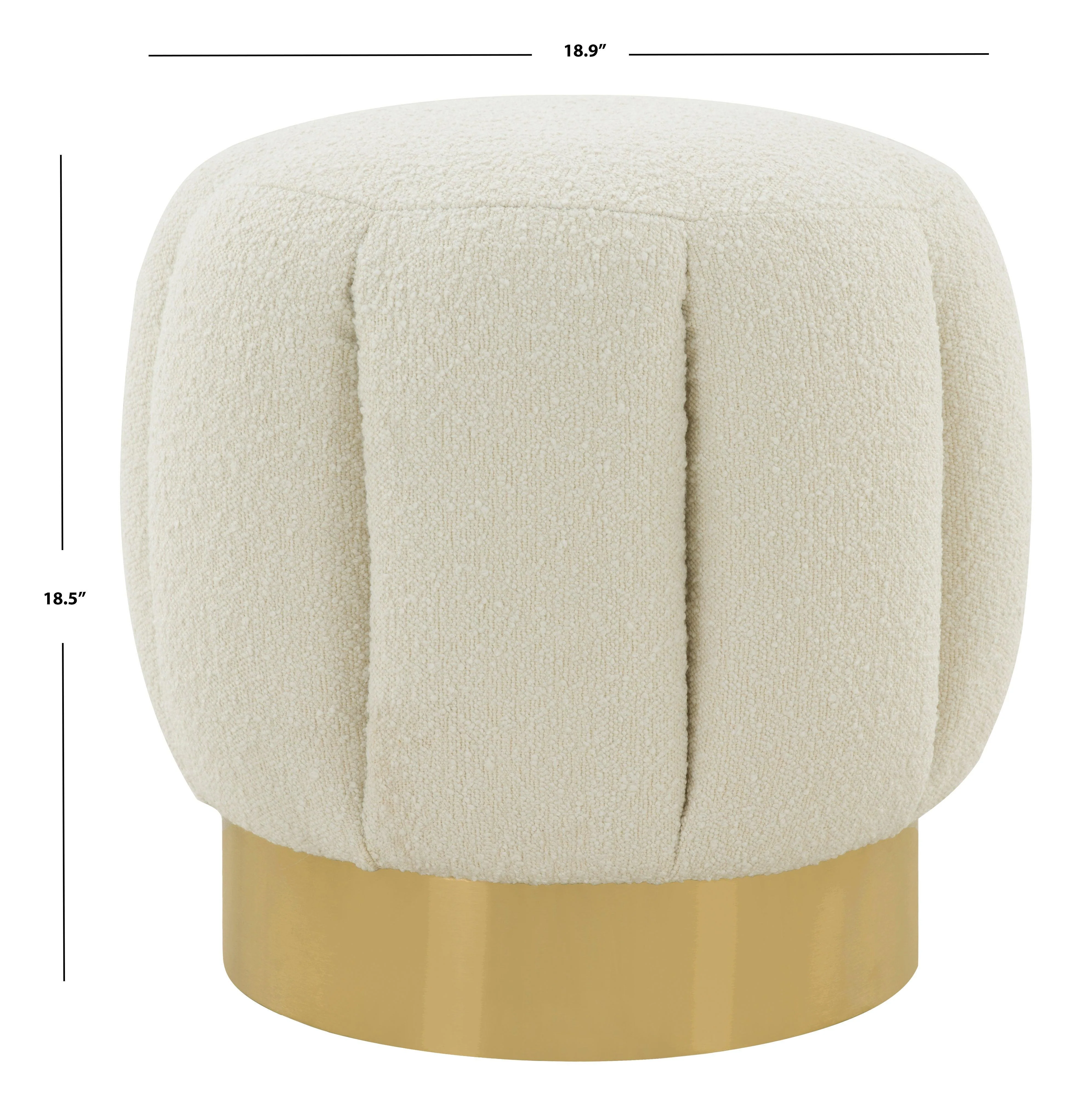 MAXINE CHANNEL TUFTED OTTTOMAN - Frankwebs