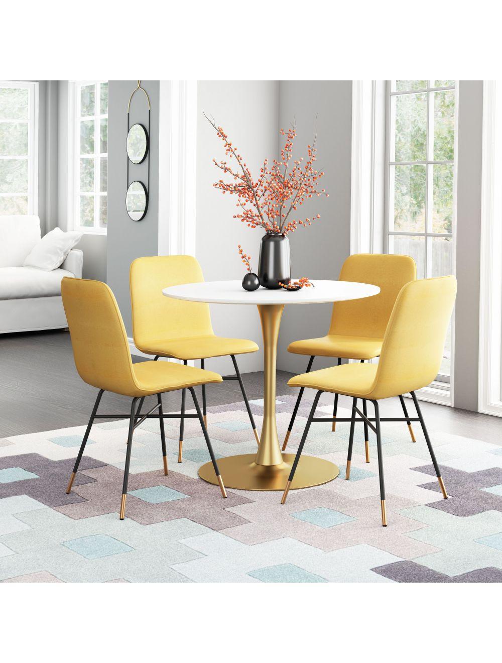 Var Dining Chair (Set of 2) Yellow - Frankwebs