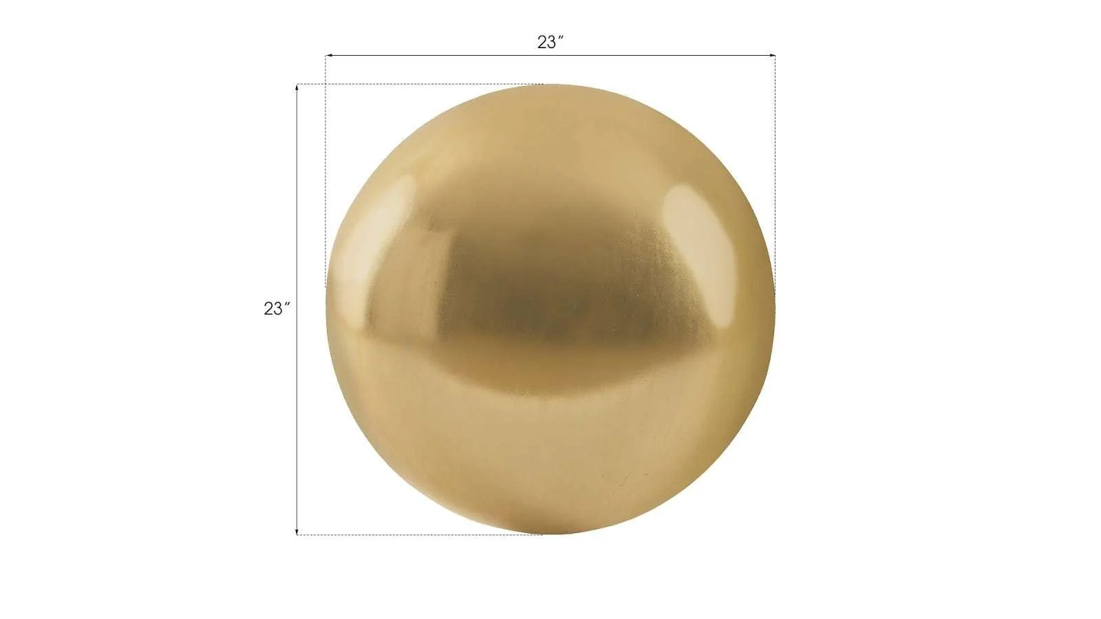 Floor Ball, Large, Gold Leaf - Frankwebs