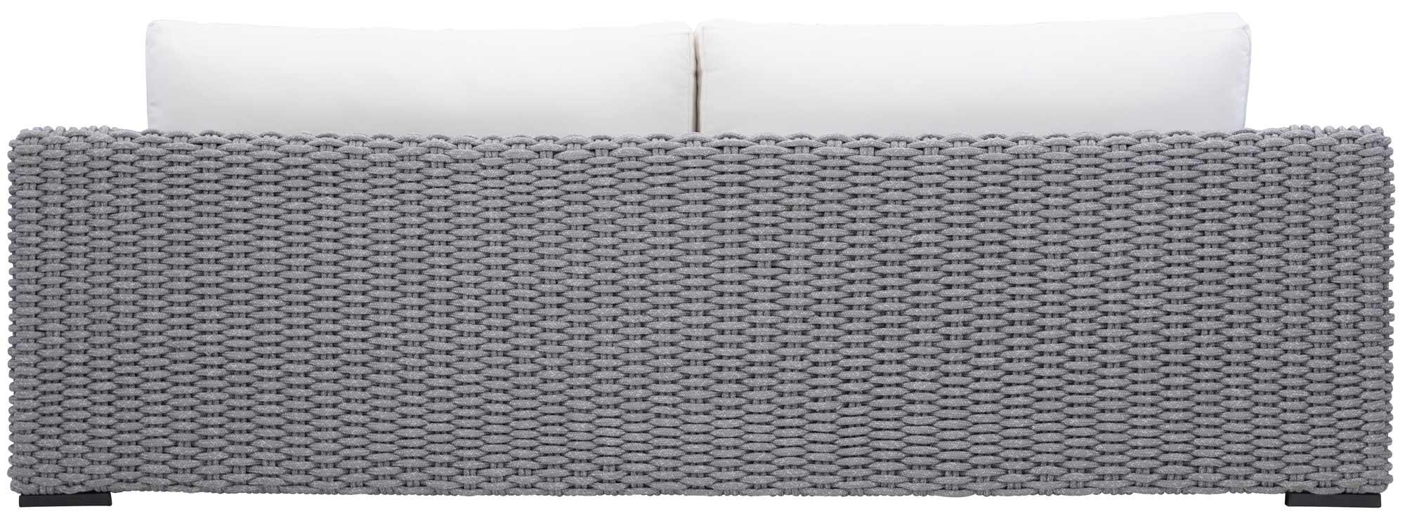 CAPRI SOFA/ GRAY ROPE GREY ROPE FRAME SOFA - Frankwebs