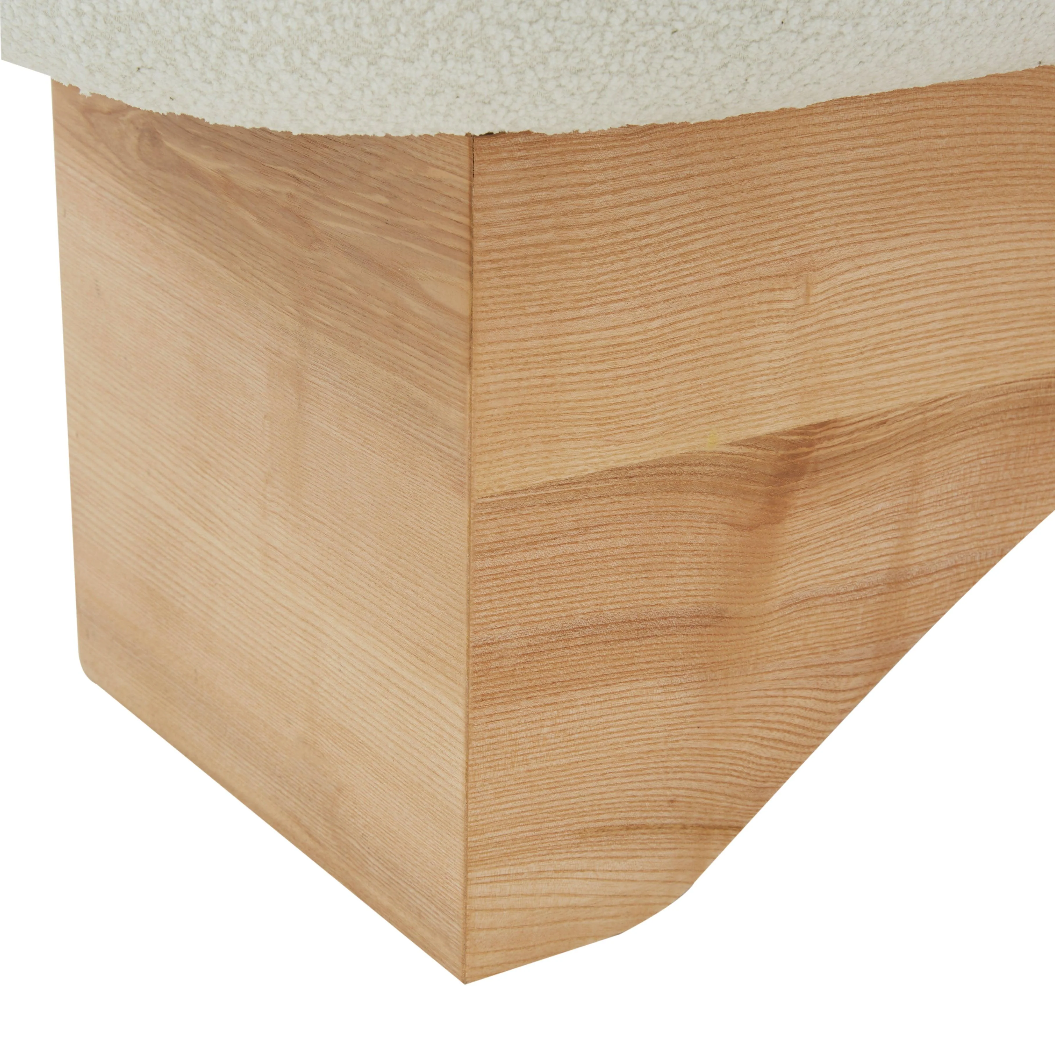 CARSEN BOUCLE AND WOOD BENCH - Frankwebs