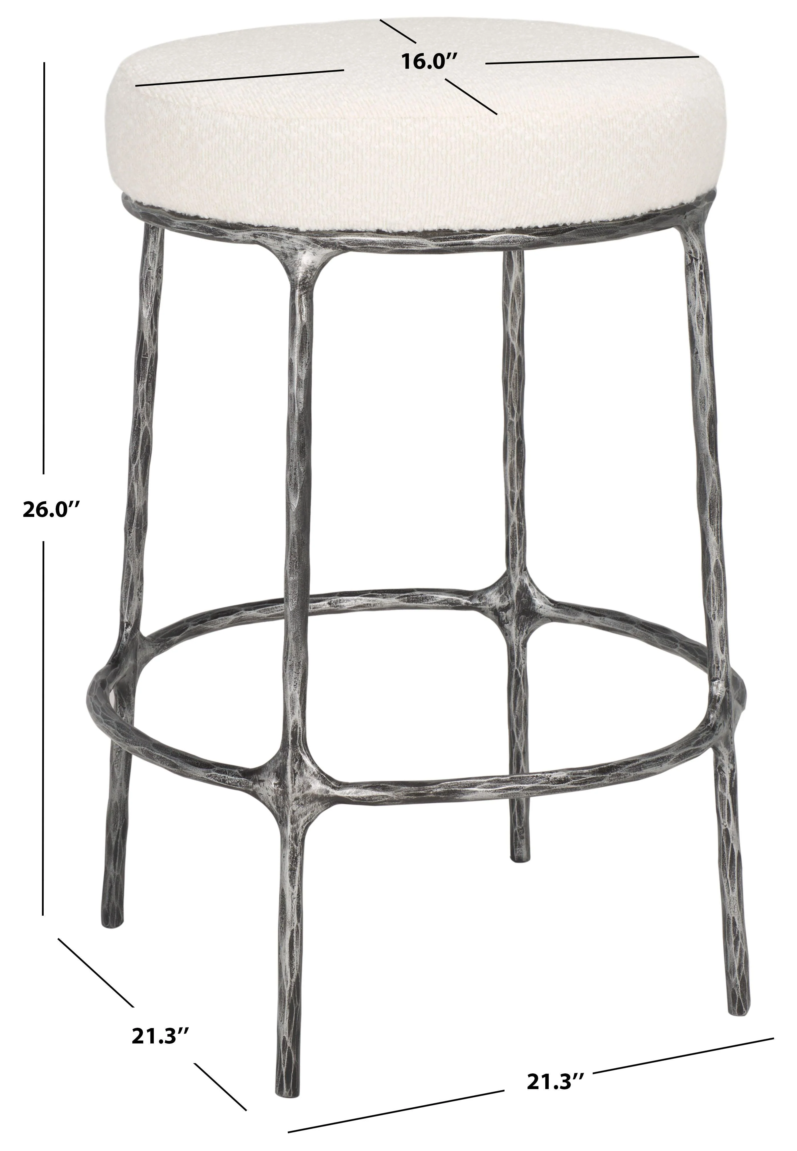 TRUMEN BOUCLE COUNTERSTOOL - Frankwebs