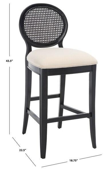 KARLEE RATTAN BACK BARSTOOL - Frankwebs