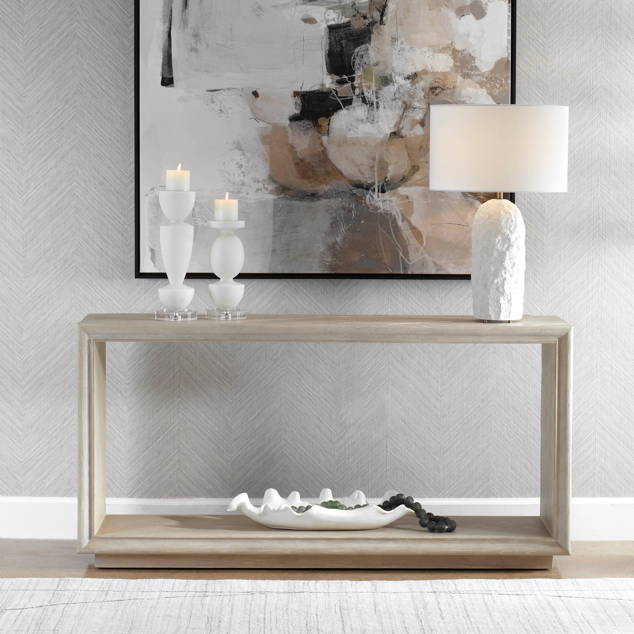 Prism Light Oak Console Table - Frankwebs