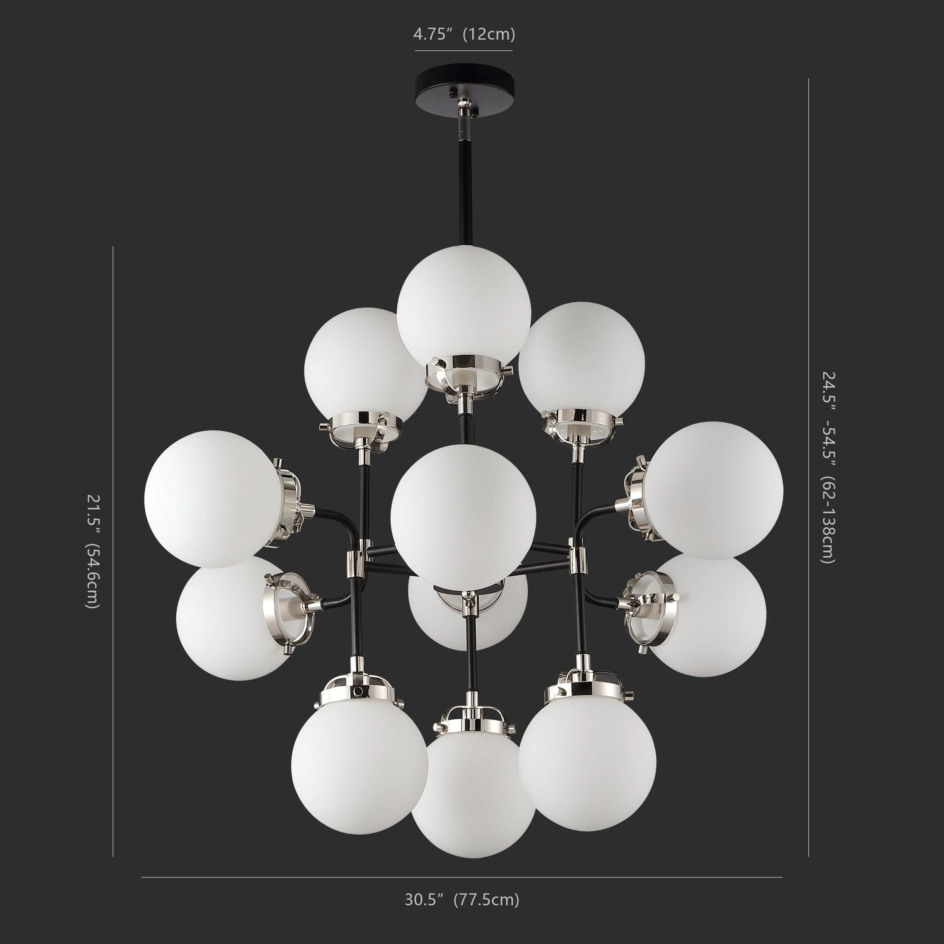 CULLEN WHITE GLASS CHANDELIER - Frankwebs
