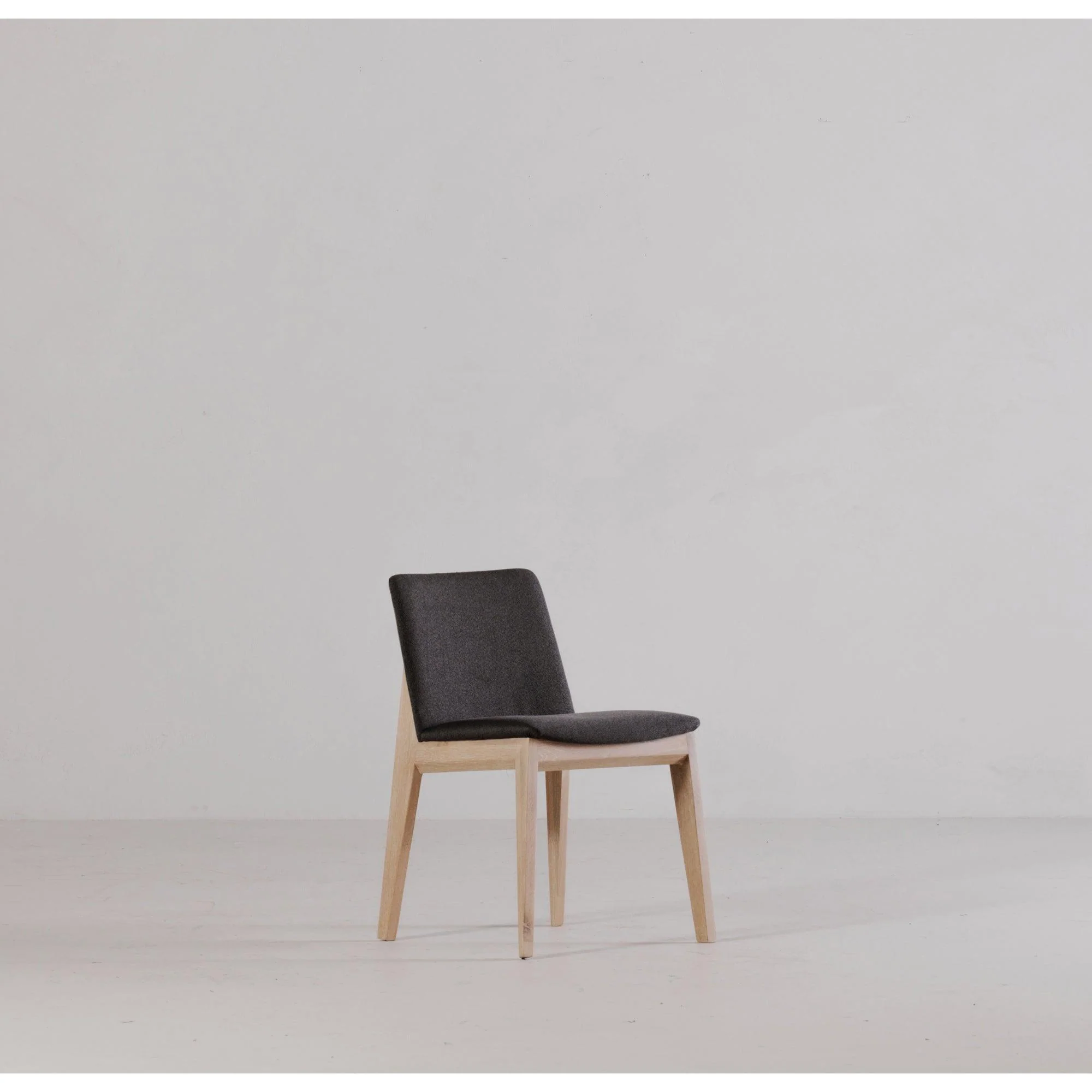 Deco Oak Dining Chair Dark Grey - Set Of Two - Frankwebs