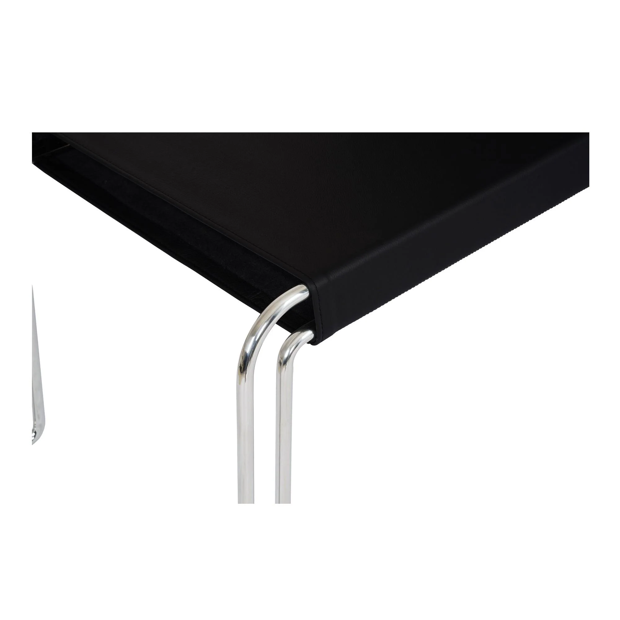 Petra Leather Accent Chair Black - Frankwebs