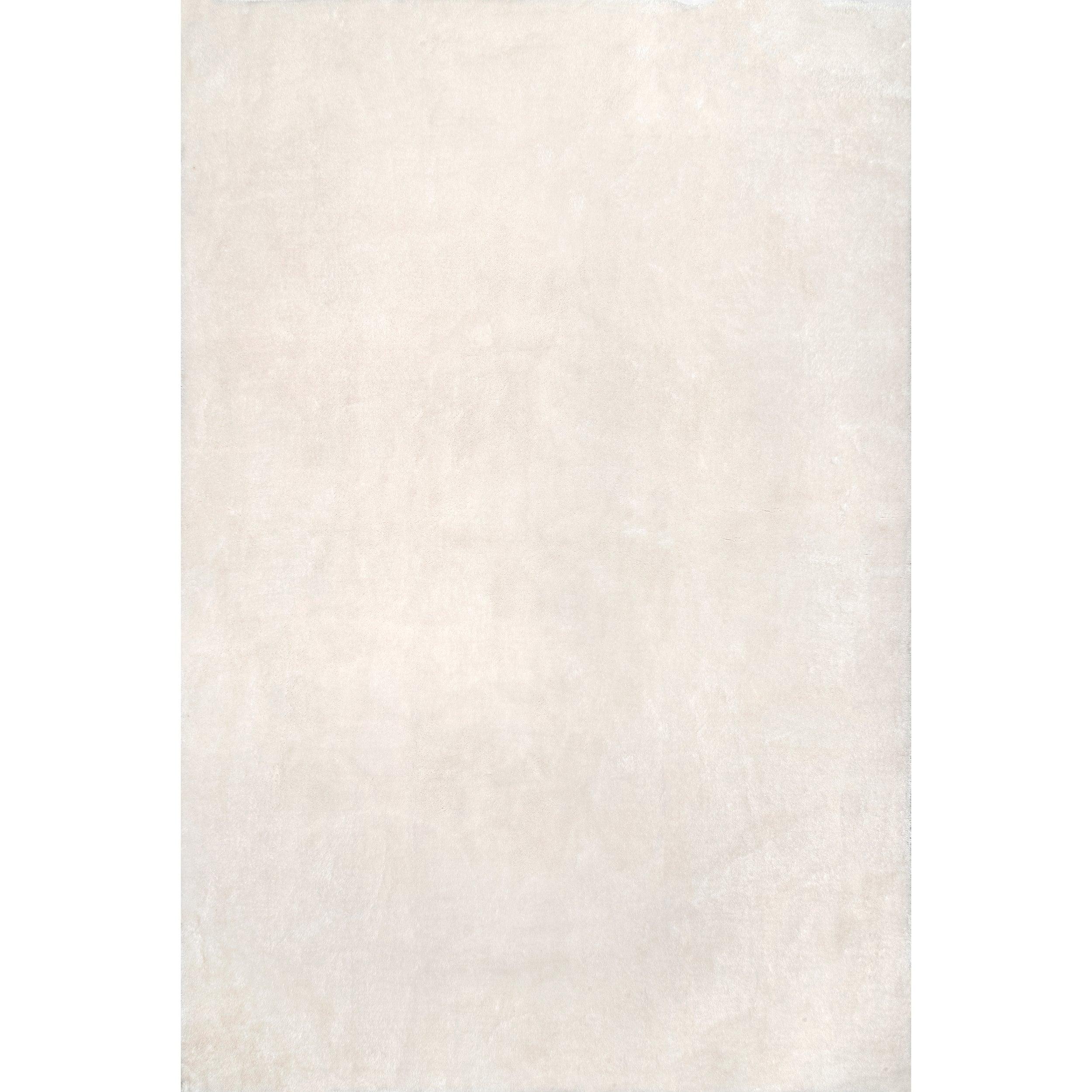 Loni Solid Machine Washable Shag Area Rug - Frankwebs