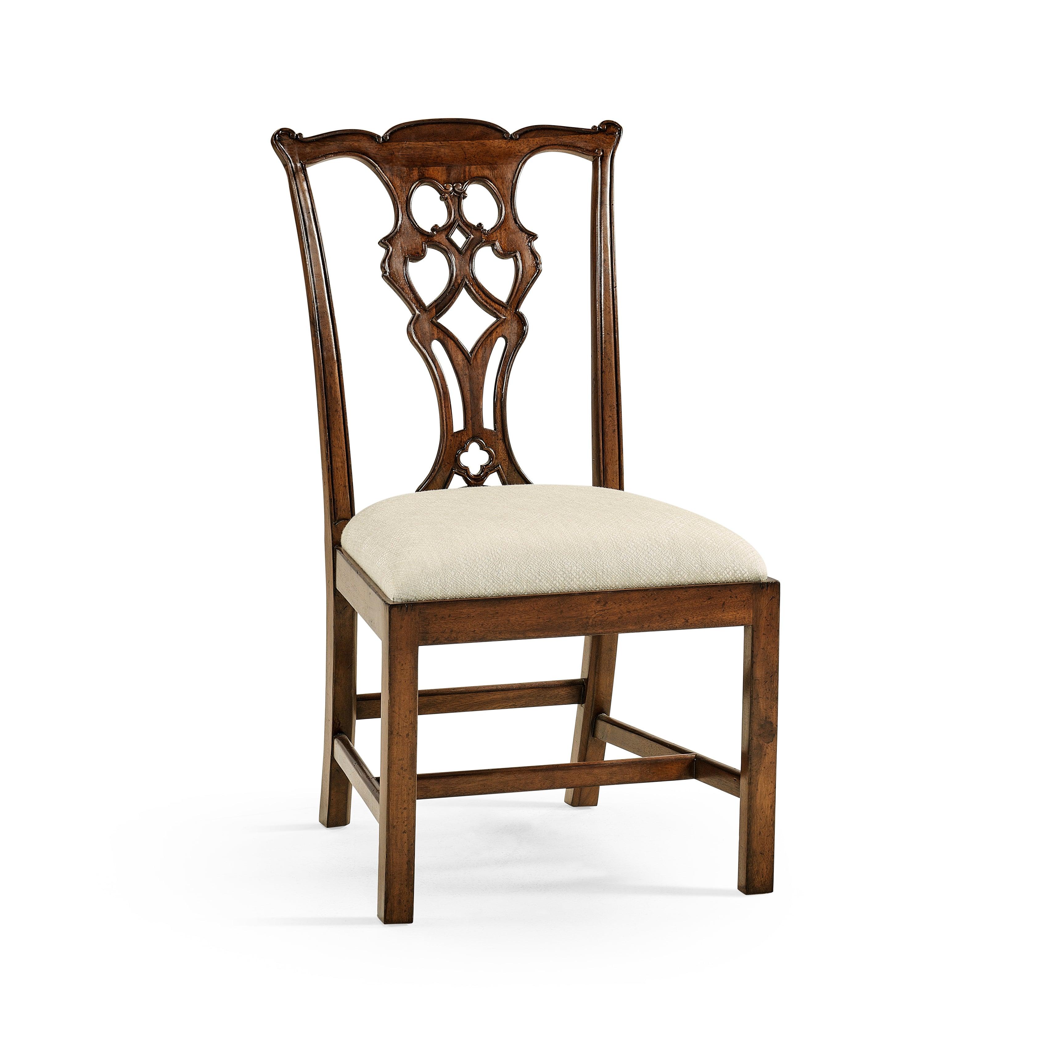 Buckingham Chippendale Mahogany Side Chair - Frankwebs