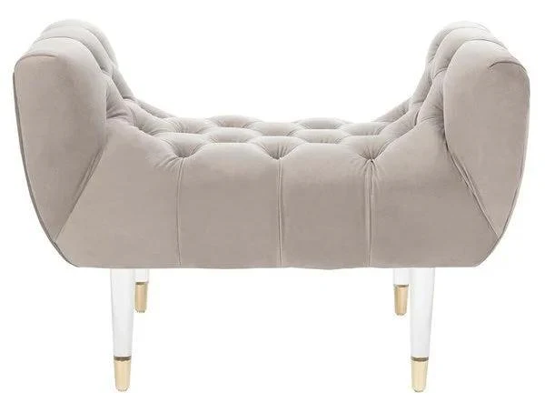 EUGENIE TUFTED VELVET BENCH - Frankwebs