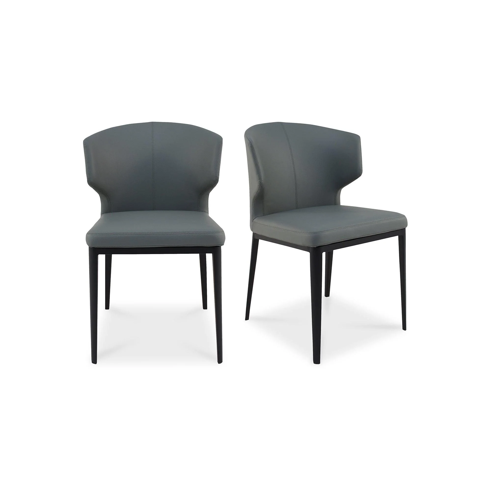 Delaney Dining Chair Grey - Set Of Two - Frankwebs