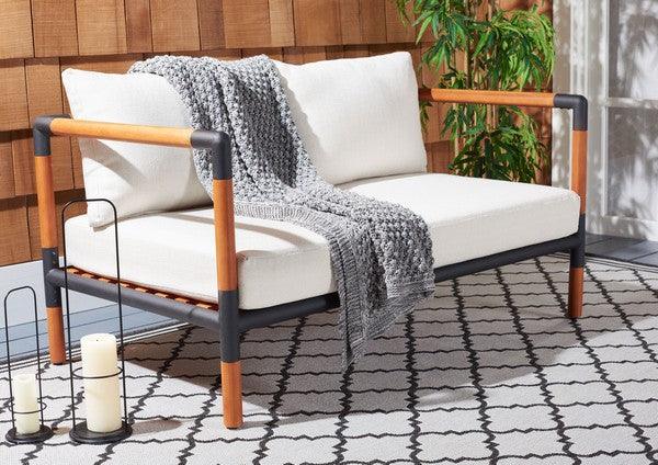 TOMMY METAL AND WOOD PATIO SOFA - Frankwebs