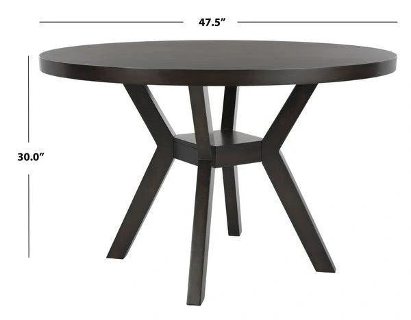 LUIS ROUND WOOD DINING TABLE - Frankwebs