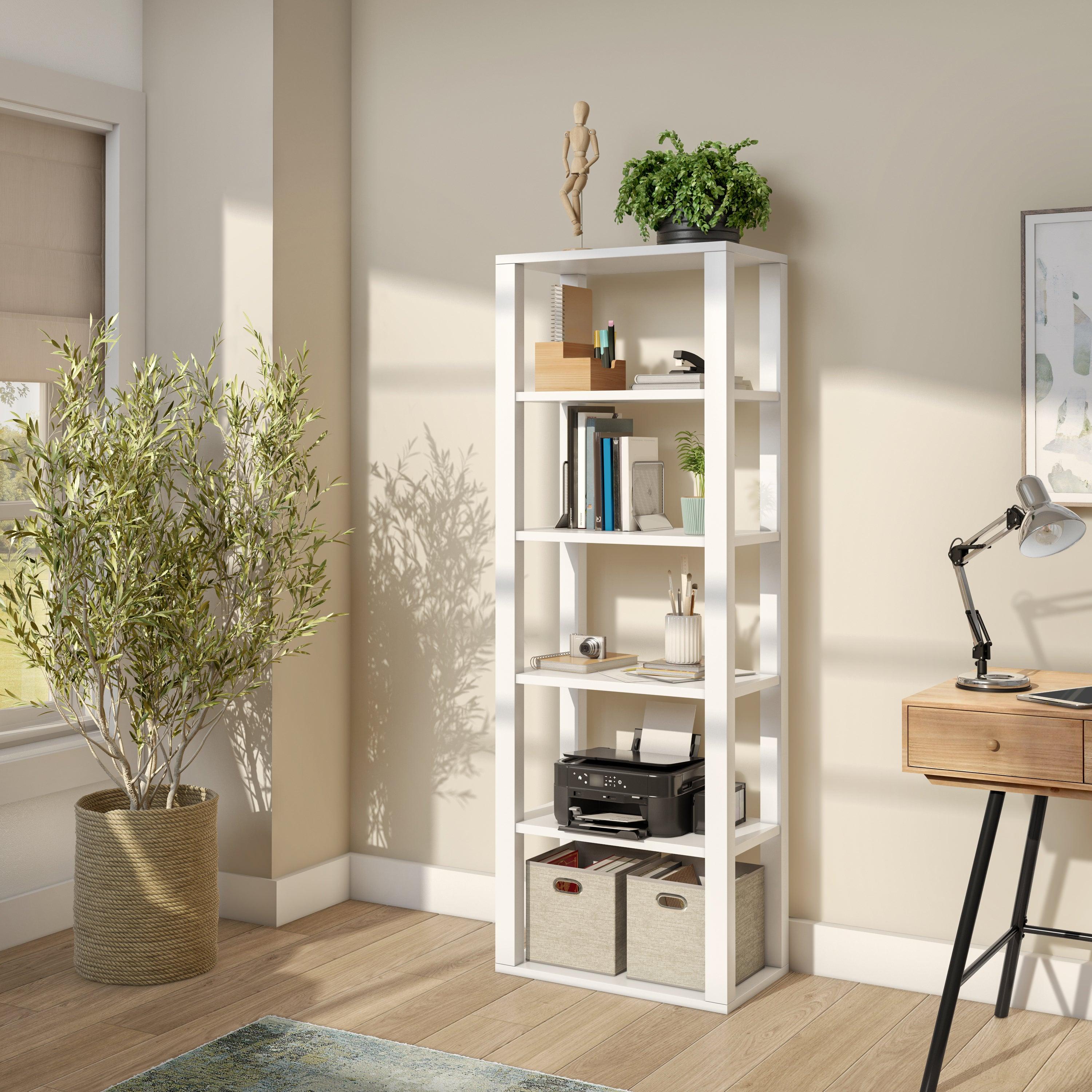 Tresero Shelving Unit in High Gloss White - Frankwebs
