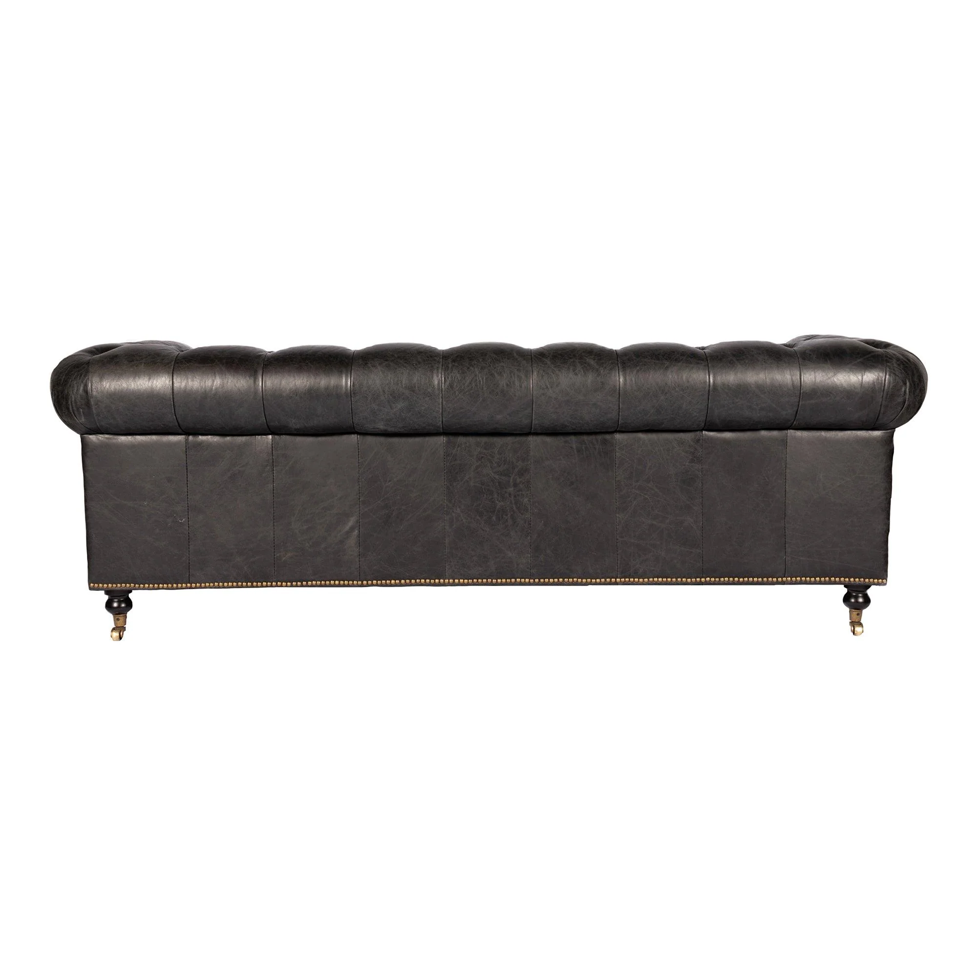 Birmingham Sofa Onyx Black Leather - Frankwebs
