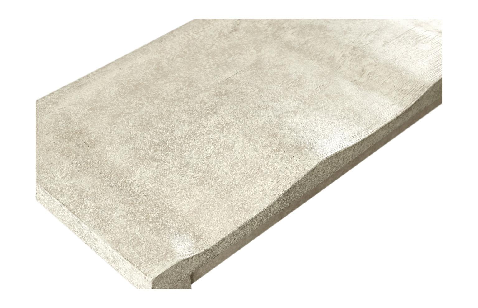 Casual Accents Narrow Whitewash Driftwood Topped Bench - Frankwebs