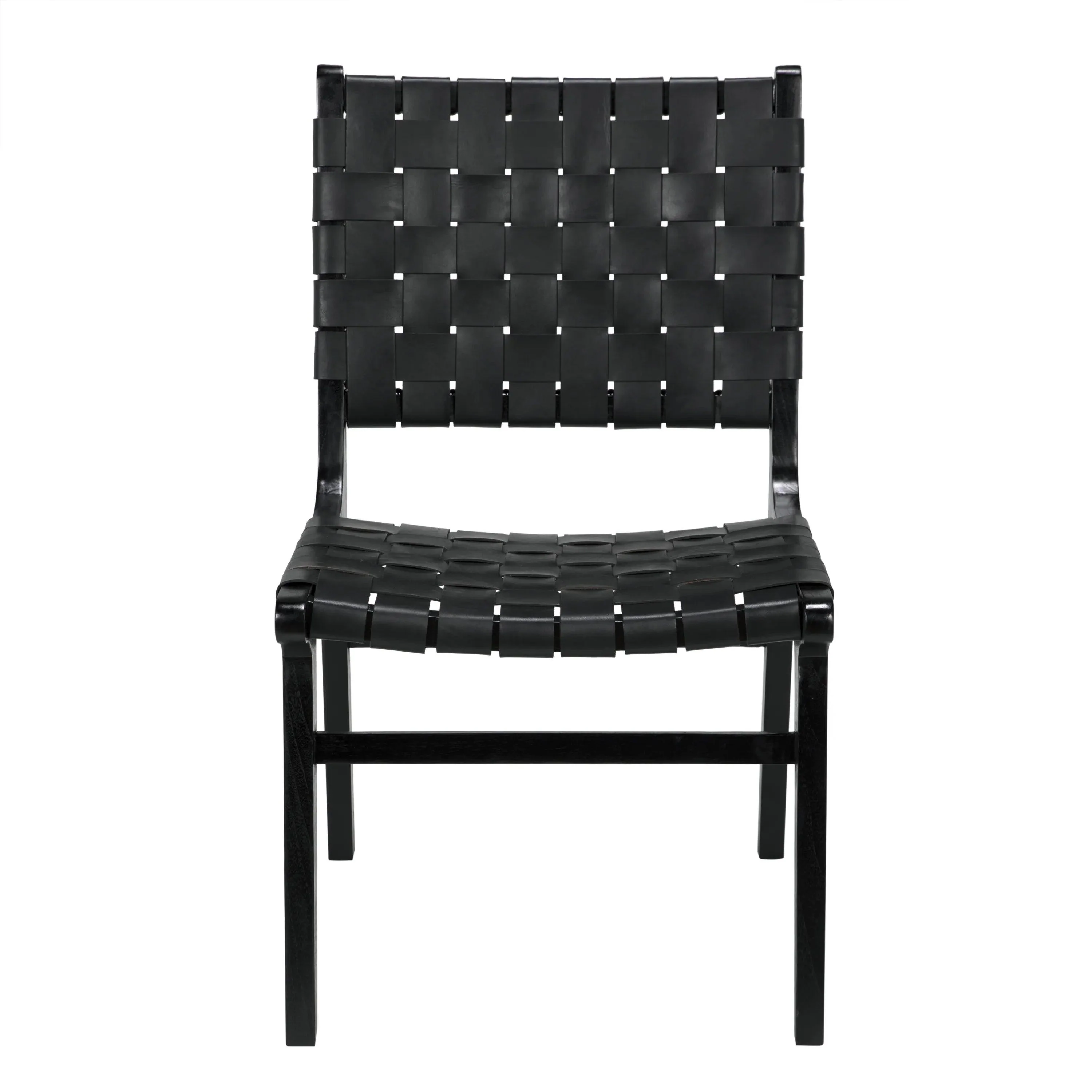 Dede Dining Chair, Leather, Black - Frankwebs
