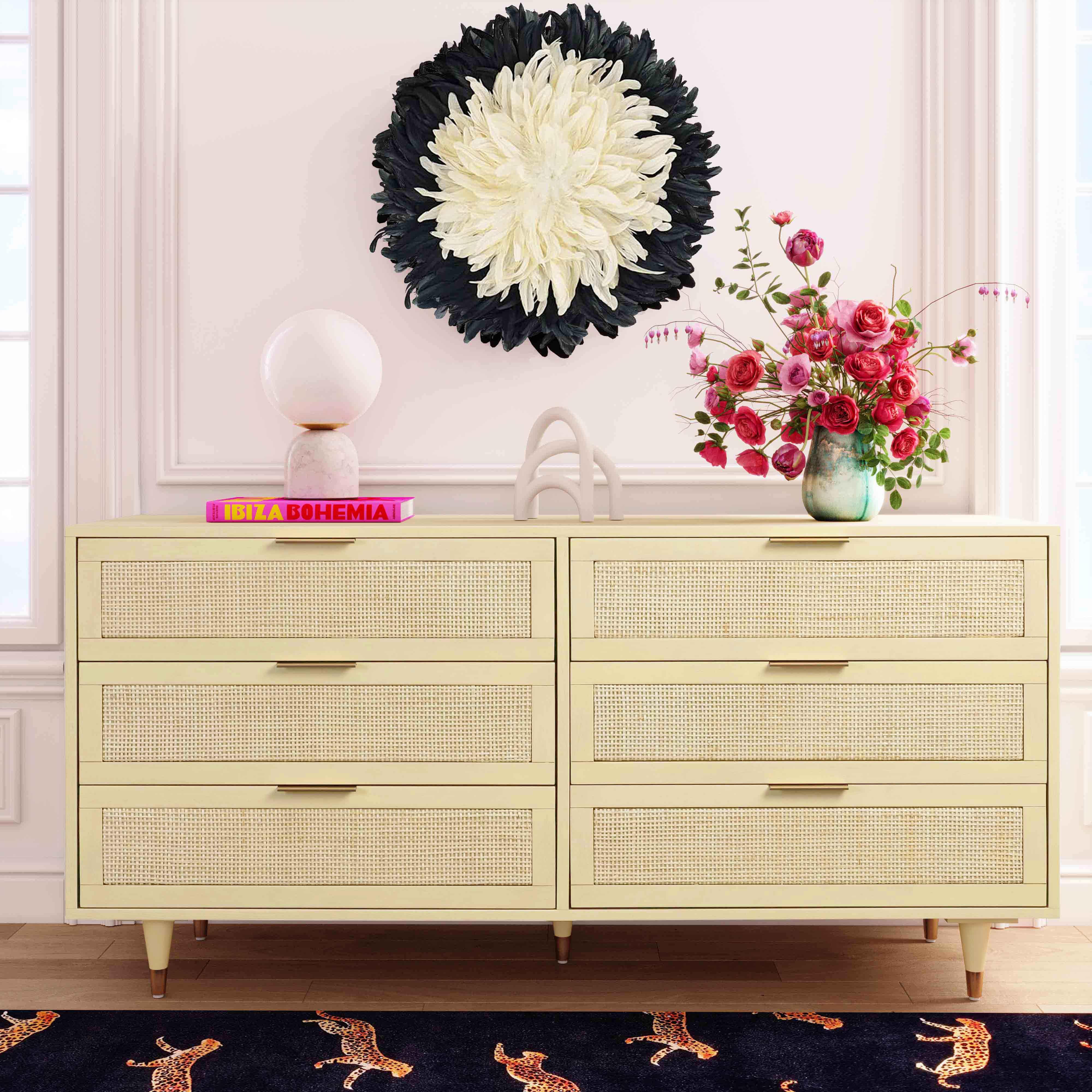 Sierra Buttermilk 6 Drawer Dresser - Frankwebs